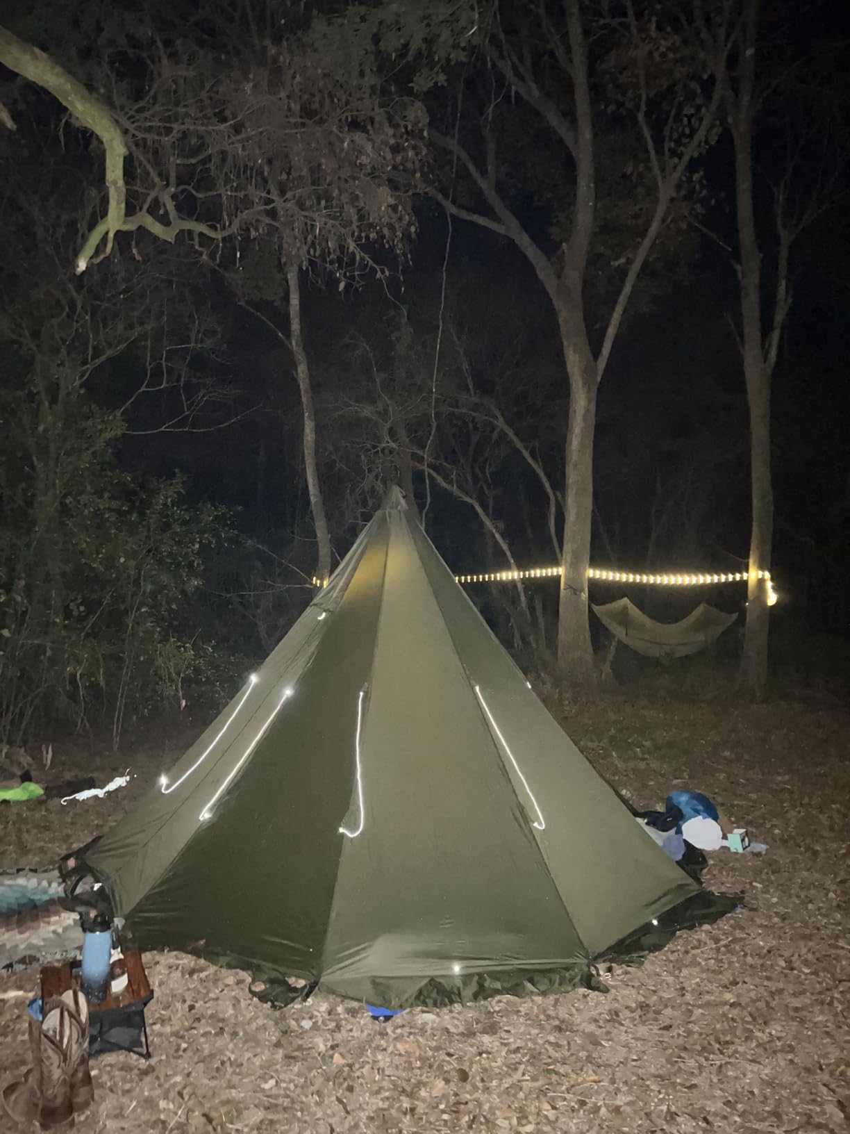 OneTigris Rock Fortress Hot Tent with Stove Jack, 4 Season, 4-6 Person Tipi for Camping, Backpacking, Hunting, Fishing - Waterproof, Wind-Proof - Customer Photo 1