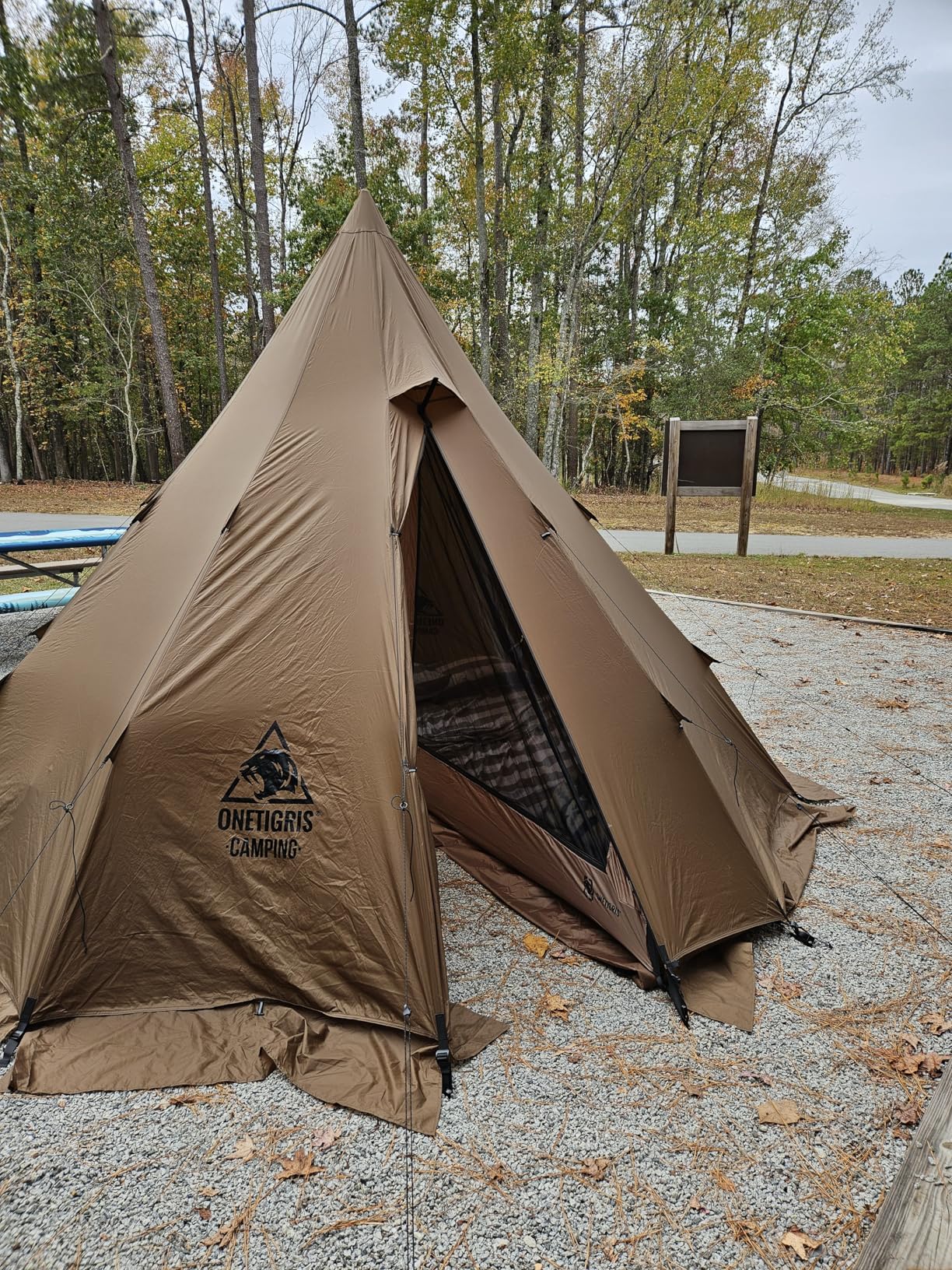 OneTigris Rock Fortress Hot Tent with Stove Jack, 4 Season, 4-6 Person Tipi for Camping, Backpacking, Hunting, Fishing - Waterproof, Wind-Proof - Customer Photo 4