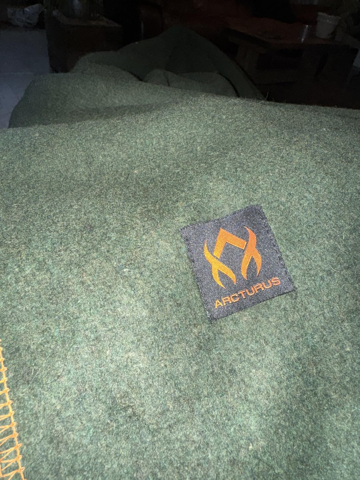 Arcturus Military Wool Blanket - Warm, Thick, Washable - Great for Outdoors, Camping, Stadium Blanket, Picnics, Travel - Car & Bushcraft Survival Kits - Customer Photo 2