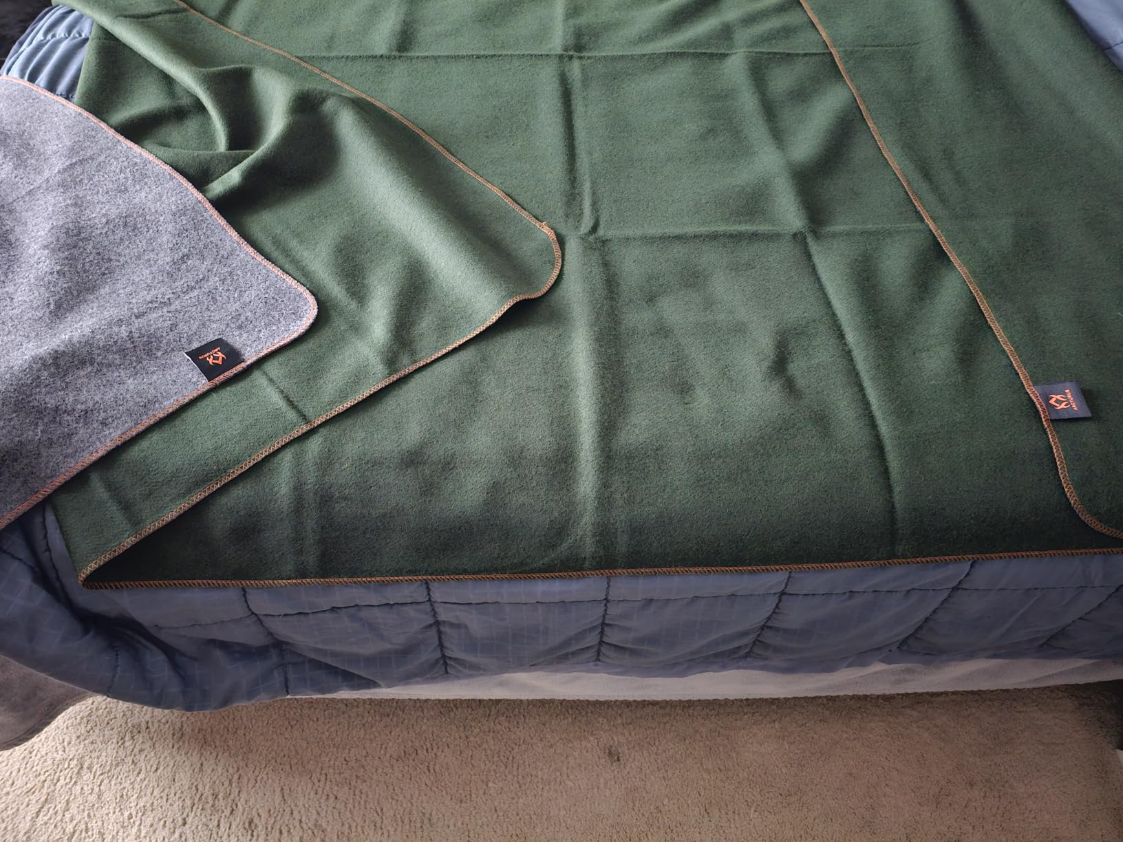 Arcturus Military Wool Blanket - Warm, Thick, Washable - Great for Outdoors, Camping, Stadium Blanket, Picnics, Travel - Car & Bushcraft Survival Kits - Customer Photo 3
