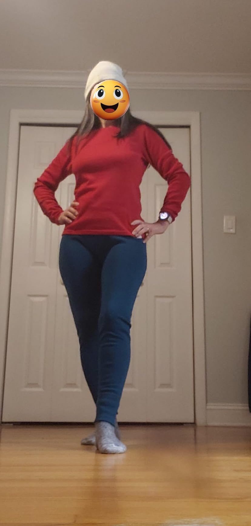 Merino.tech Merino Wool Base Layer Women Set - Heavyweight, Lite, Midweight Merino Thermal Underwear for Women Top, Bottom Customer Review Merino.tech Merino Wool Base Layer Women Set - Heavyweight, Lite, Midweight Merino Thermal Underwear for Women Top, Bottom - Customer Photo 3