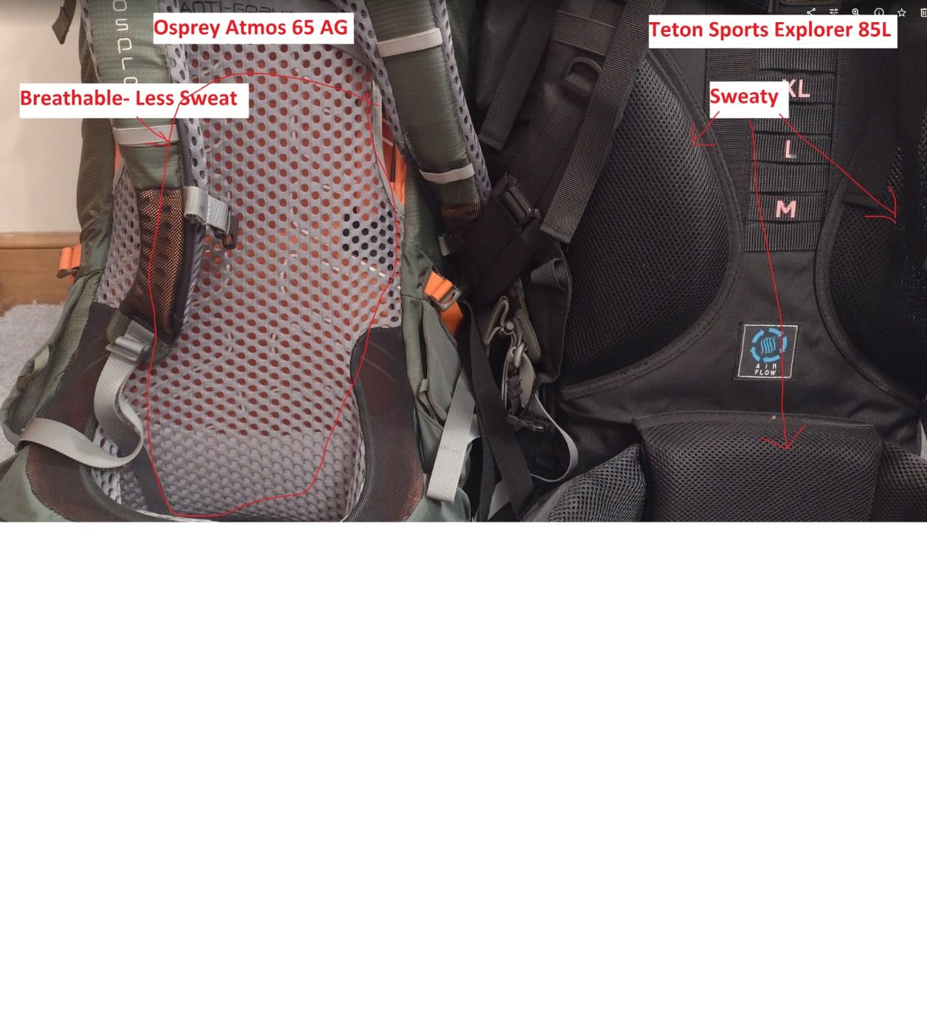 Teton 75L Explorer Internal Frame Backpack - Customer Photo 1