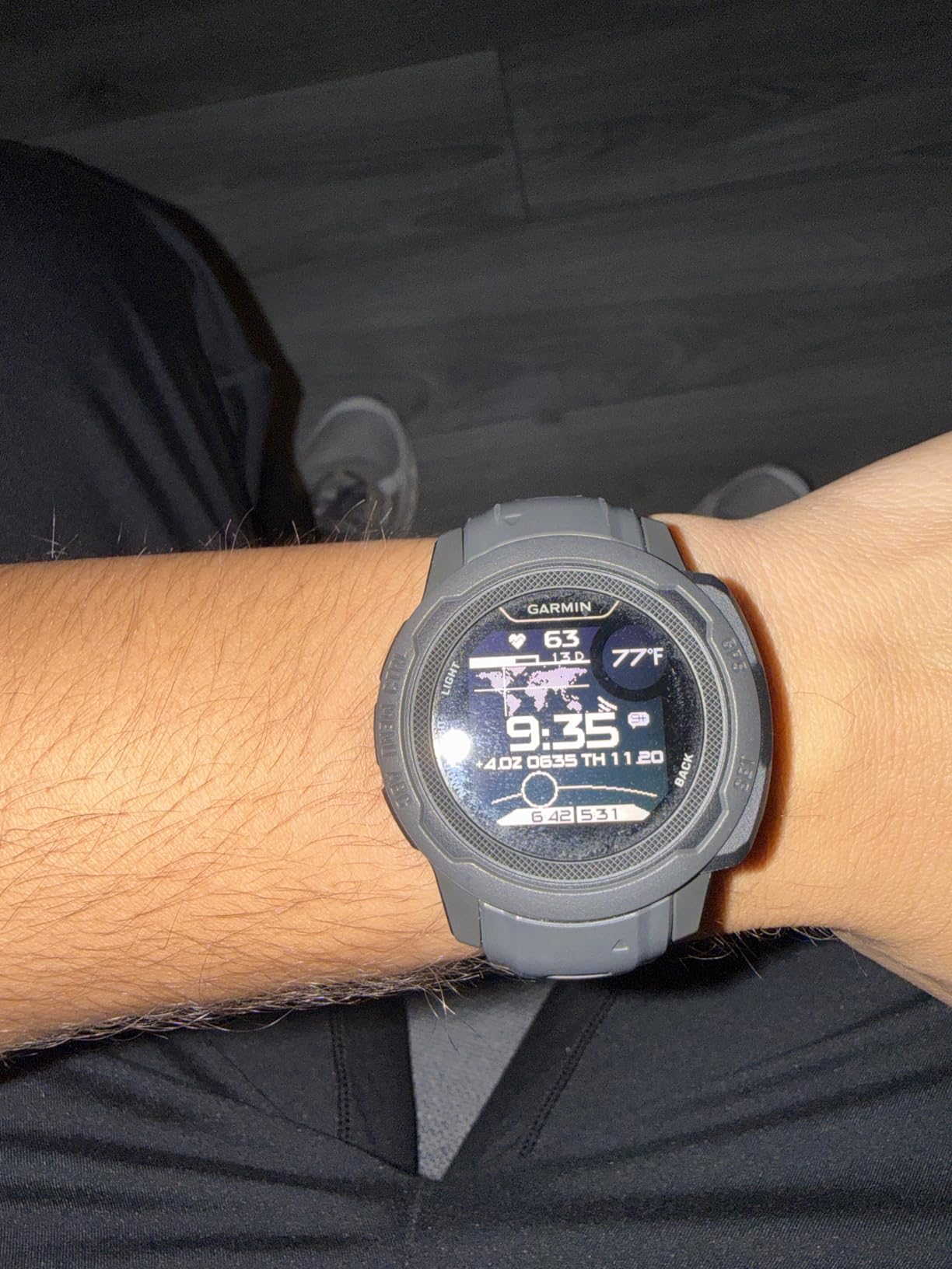 Garmin Instinct 2, Rugged Outdoor Watch with GPS, Built for All Elements, Multi-GNSS Support, Tracback Routing and More, Graphite - Customer Photo 2
