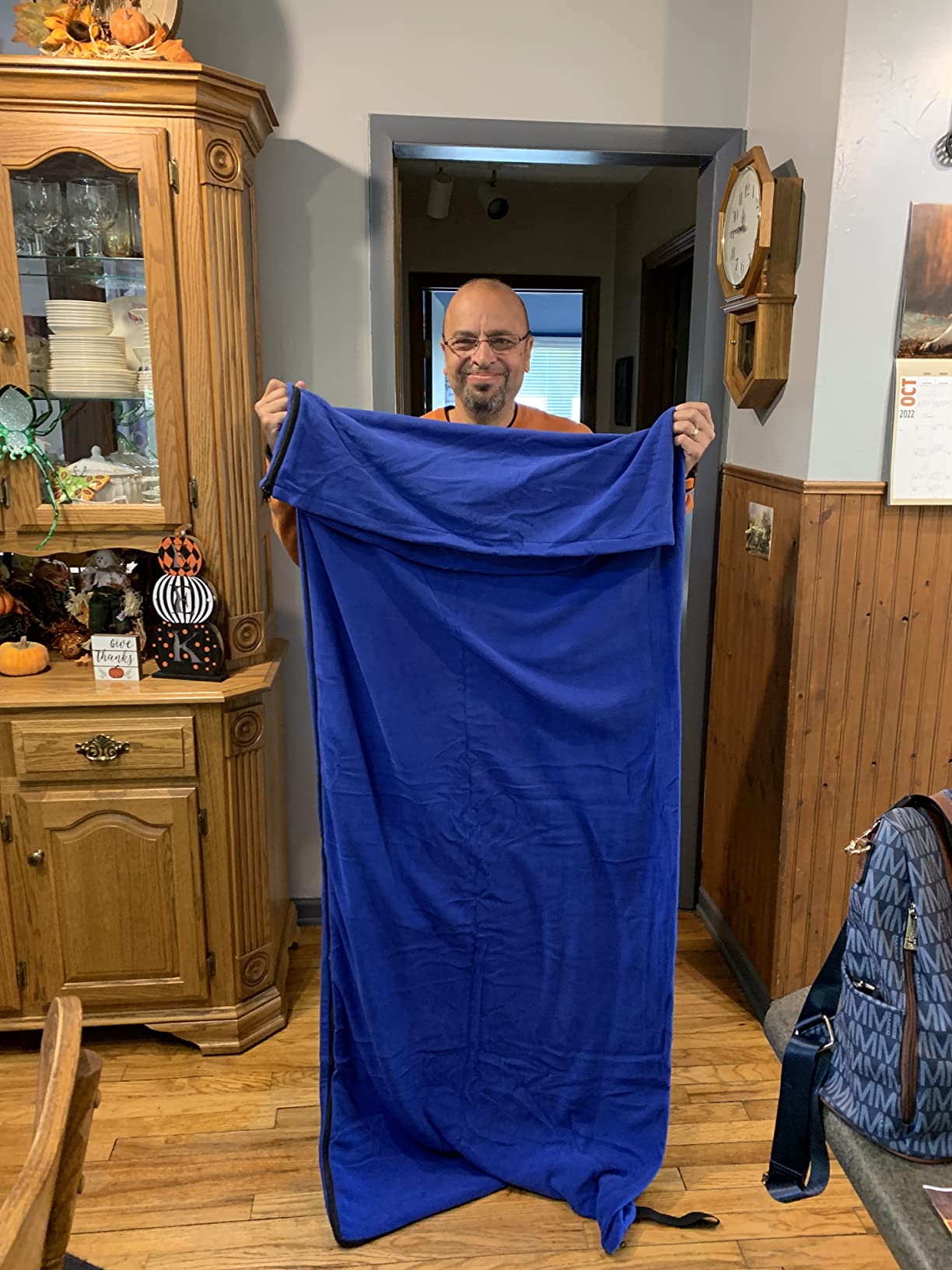 REDCAMP Fleece Sleeping Bag Liner Thicker for Adult Warm or Cold Weather, 73