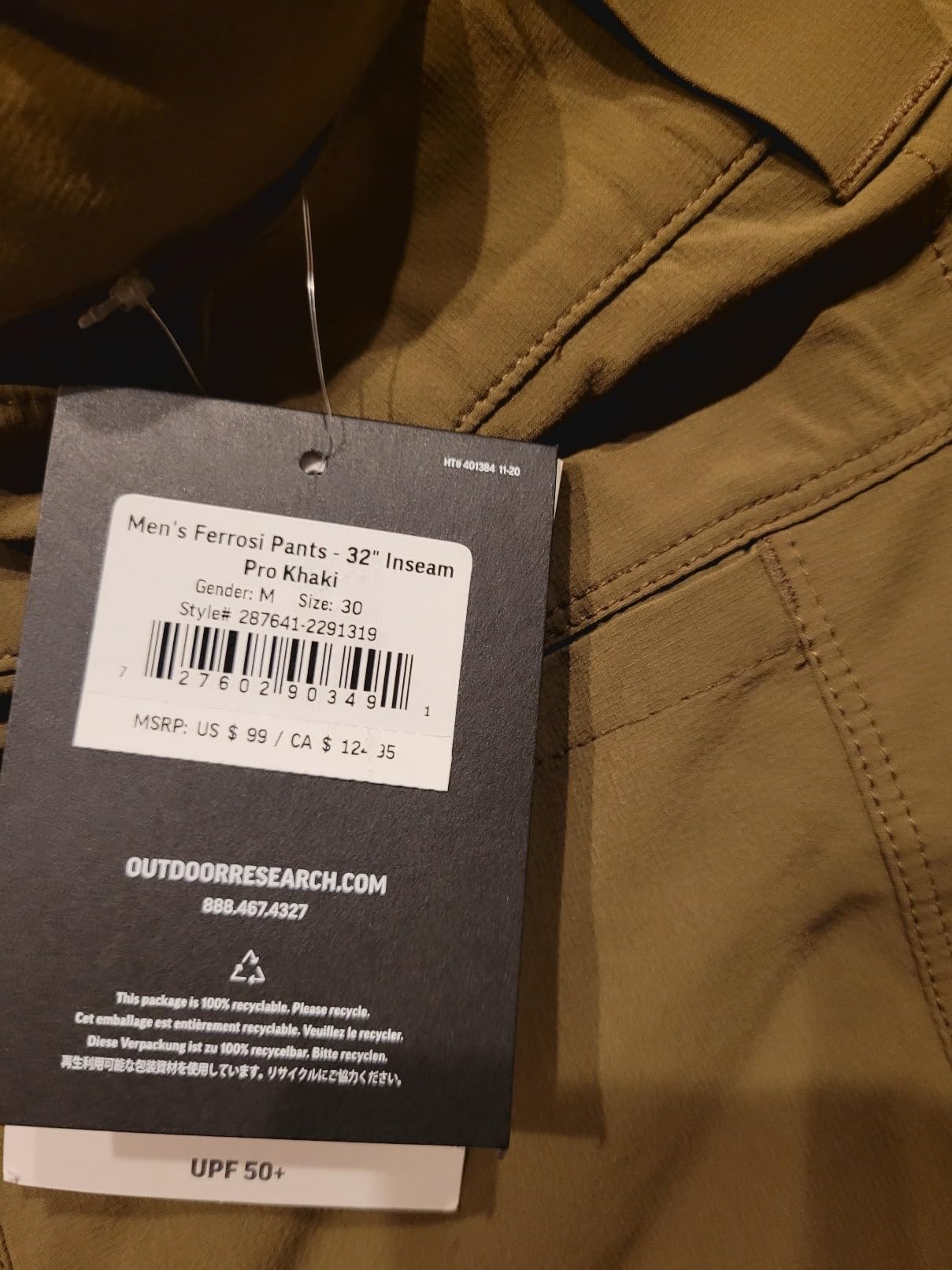 Outdoor Research Men's Cirque II Pants -Lightweight Hiking Climbing Gear - Customer Photo 2