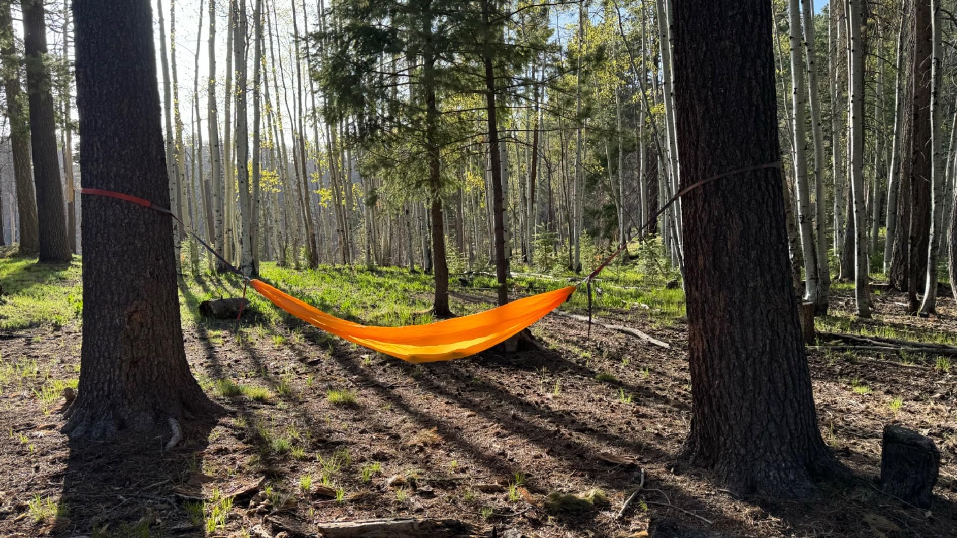 KAMMOK: Roo Double Hammock | Made from Strong & 100% Recycled Water Resistant Ripstop Fabric | Comfortable, Packable, Lightweight (Lifetime Adventure Grade Warranty), Midnight Blue - Customer Photo 2