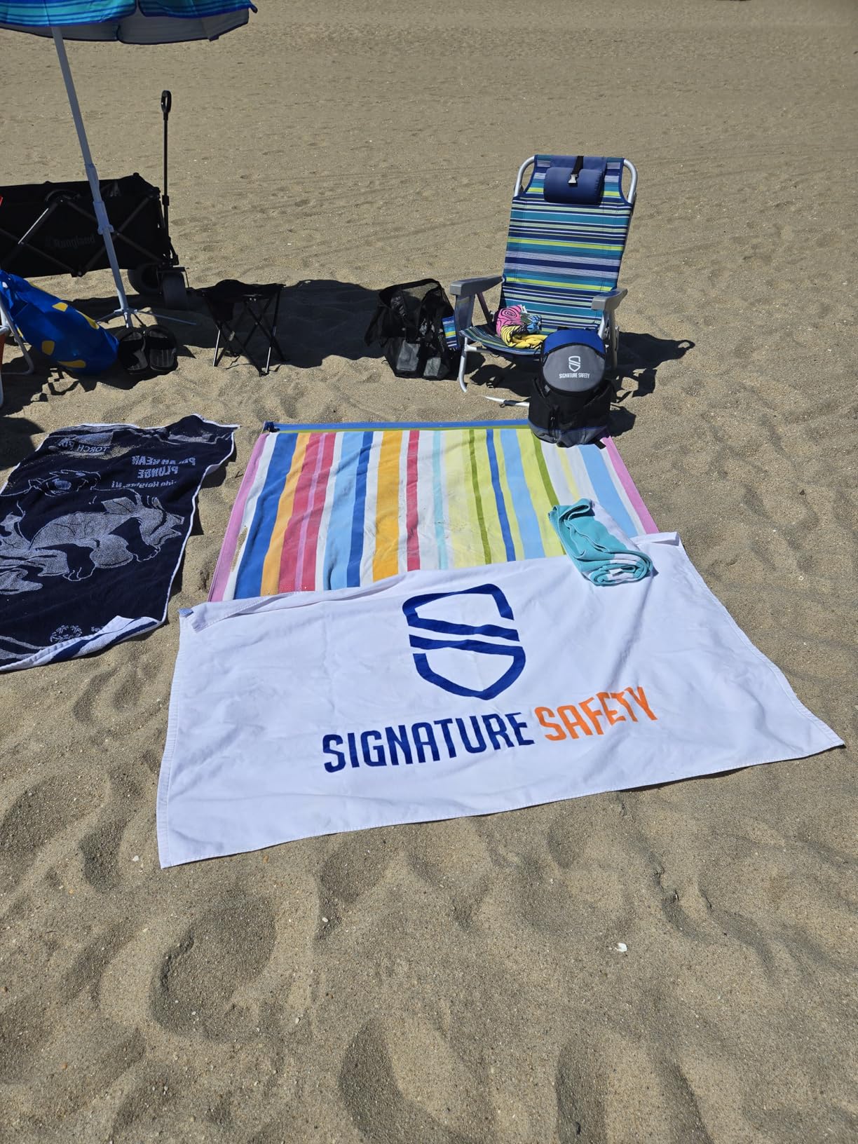 Mesh Beach Bag - Large Beach Tote Bag for Family Beach Bag for Toys & Vacation Essentials - Customer Photo 1