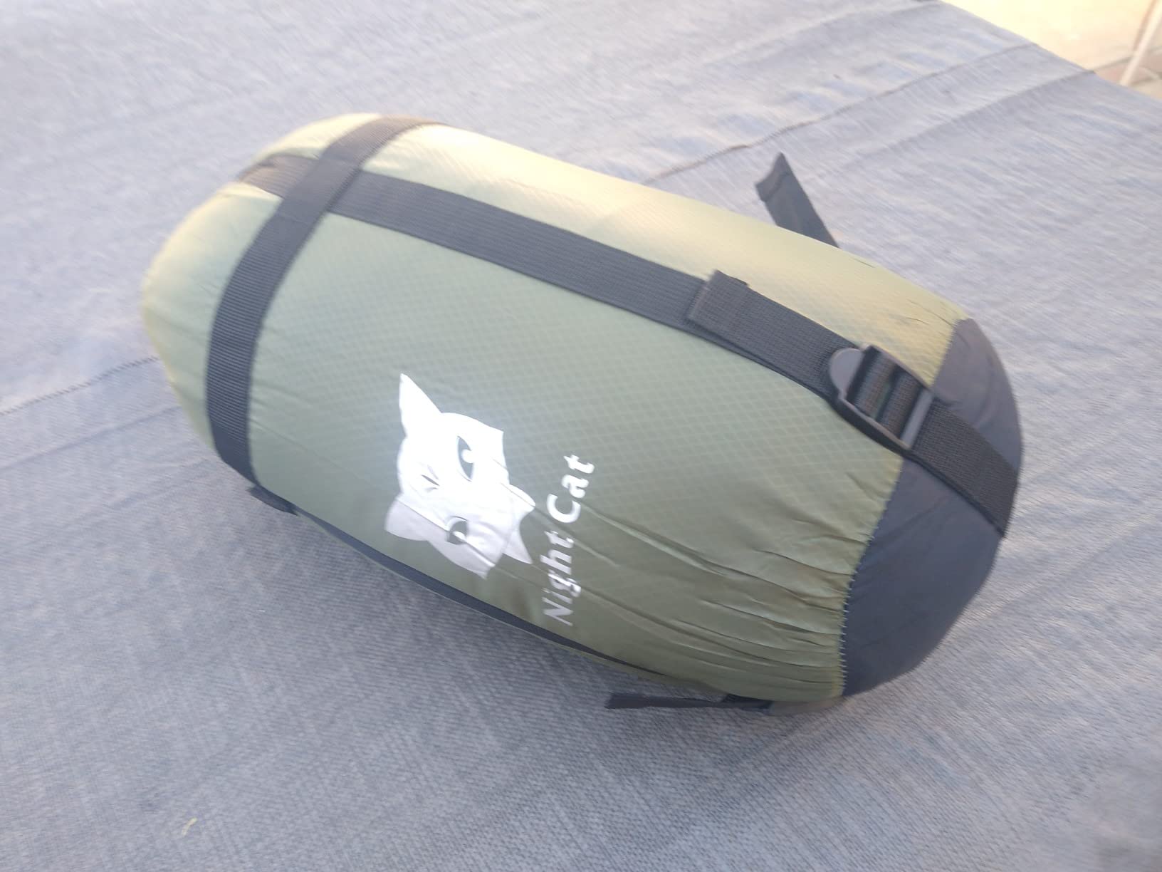 Night Cat Hammock Underquilts Sleeping Bag Single Insulated Under Blanket for Hammock 4 Seasons Lightweight Soft Warm 5-20℃ 8x3.6ft Army Green - Customer Photo 2