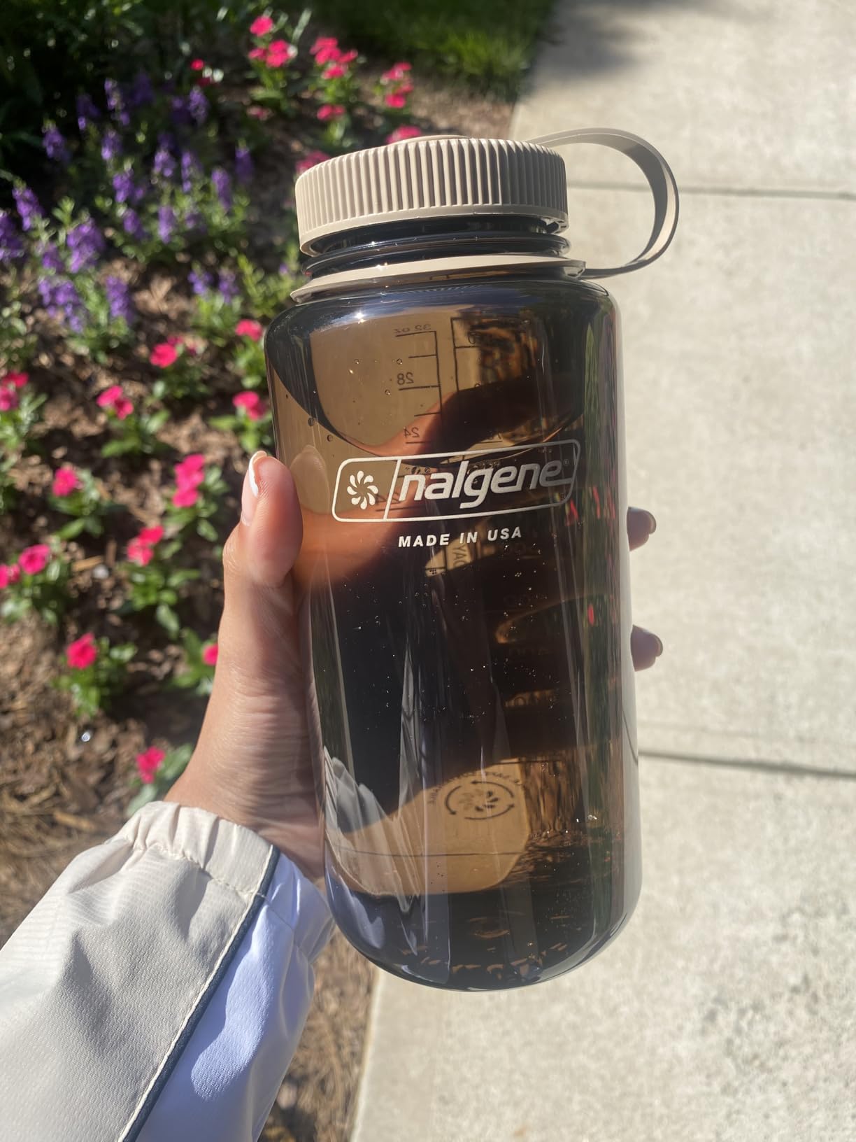 Nalgene Sustain Tritan BPA-Free Water Bottle Made with Material Derived From 50% Plastic Waste, 32 OZ, Wide Mouth - Customer Photo 2