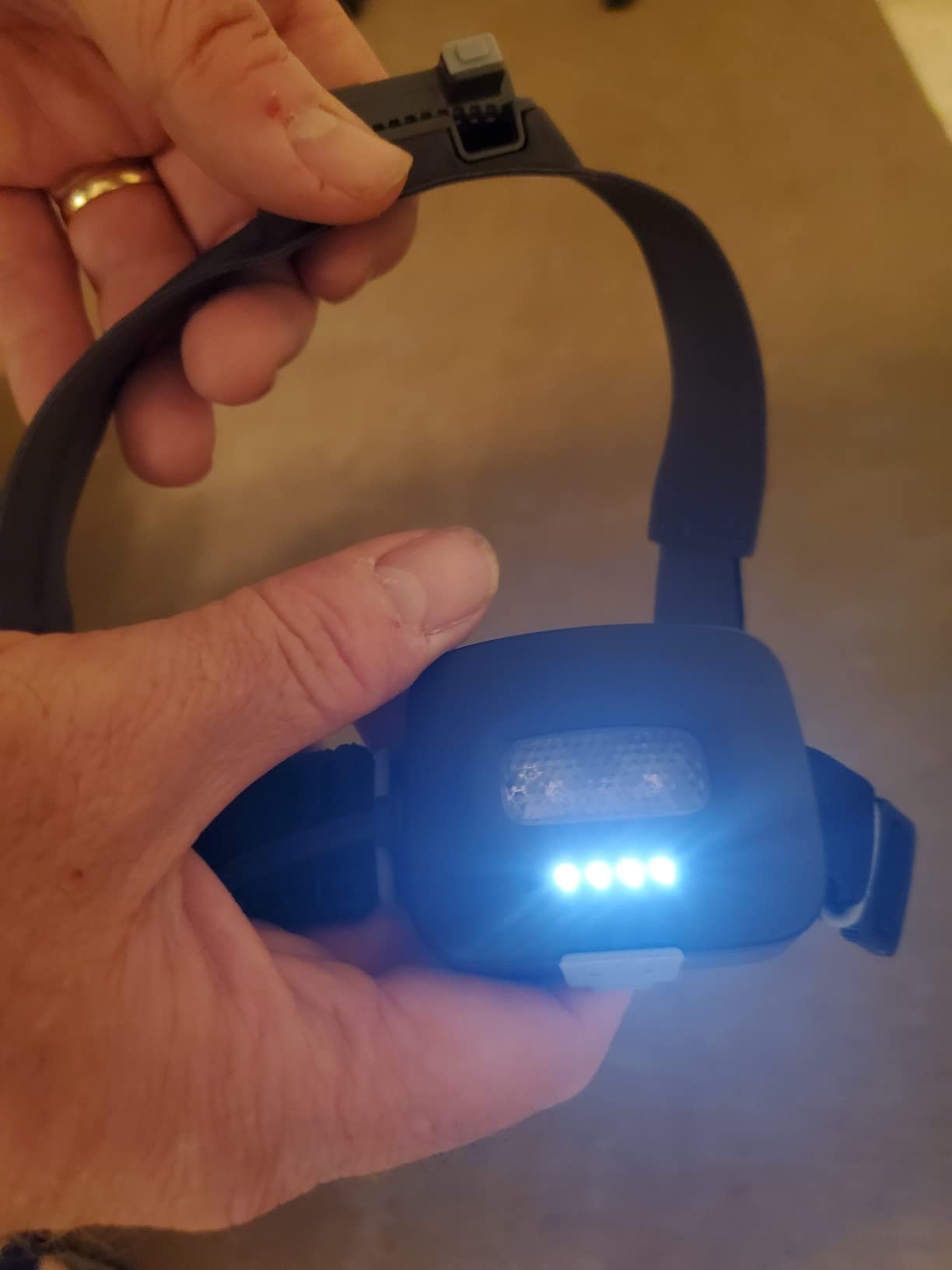 BioLite HeadLamp 425 - USB-C Rechargeable HeadLamp, Midnight Grey - Customer Photo 2