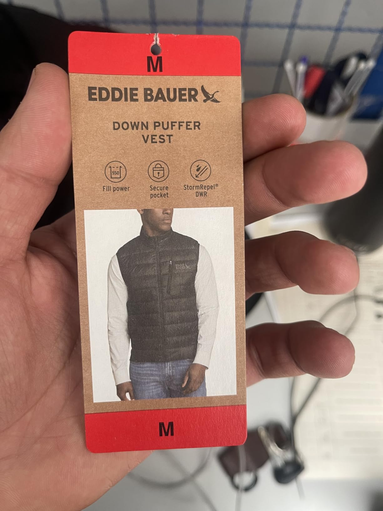 Eddie Bauer Men's CirrusLite Down Vest Customer Review Eddie Bauer Men's CirrusLite Down Vest - Customer Photo 3