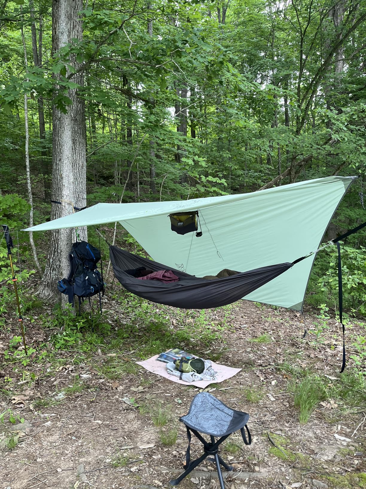 ENO Talon Hammock Organizer - Hanging Organizer for Camping & Backpacking Hammocks - Organizer Bag for Water Bottles, Travel Essentials, and Hiking Essentials - Customer Photo 2