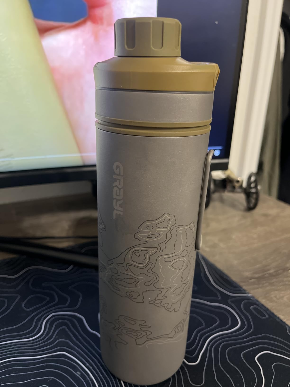 GRAYL UltraPress Titanium 16.9 oz Water Purifier & Filter Bottle for Hiking, Backpacking, Survival, Bushcraft, Travel - Customer Photo 2