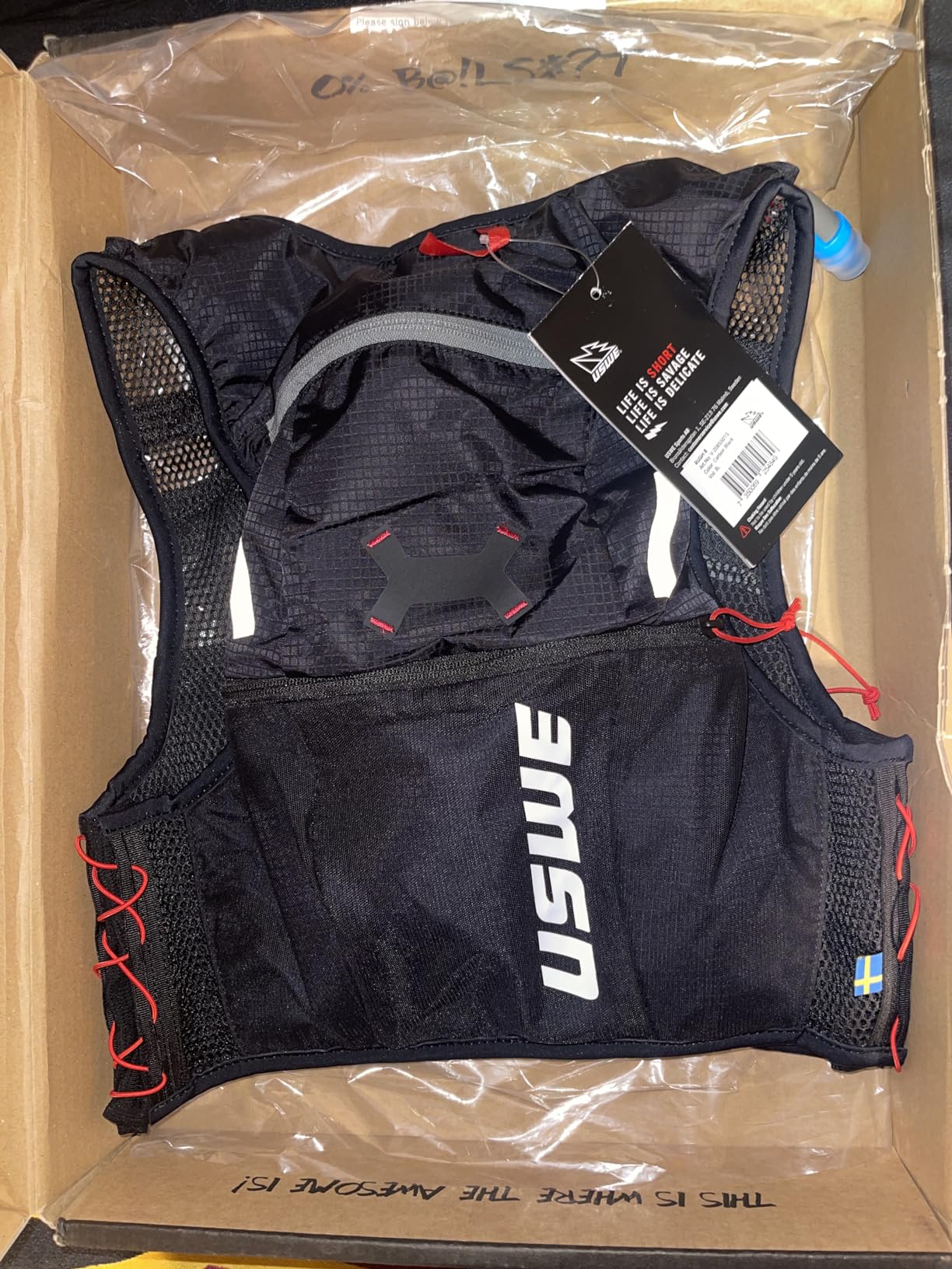 USWE Rush 8L Bike Hydration Vest, Adjustable Chest Straps Running Hydration Vest, 2.0L Hydration Bladder, Mountain Biking, Gravel & Cycling with Reflective Details, Men & Women Customer Review USWE Rush 8L Bike Hydration Vest, Adjustable Chest Straps Running Hydration Vest, 2.0L Hydration Bladder, Mountain Biking, Gravel & Cycling with Reflective Details, Men & Women - Customer Photo 1
