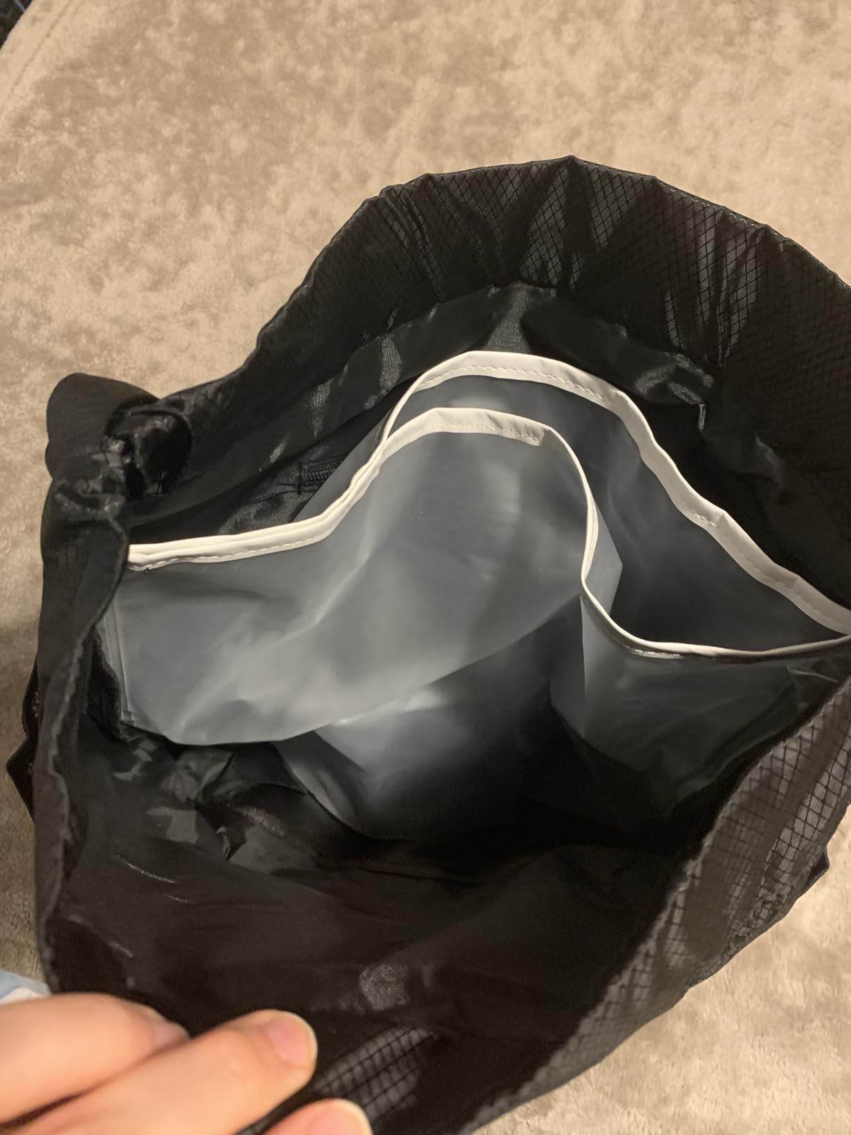 Hoedia Sports Drawstring Backpack - String Swim Gym Bag with Shoes Compartment and Wet Proof Pocket for Women&Men Customer Review Hoedia Sports Drawstring Backpack - String Swim Gym Bag with Shoes Compartment and Wet Proof Pocket for Women&Men - Customer Photo 1