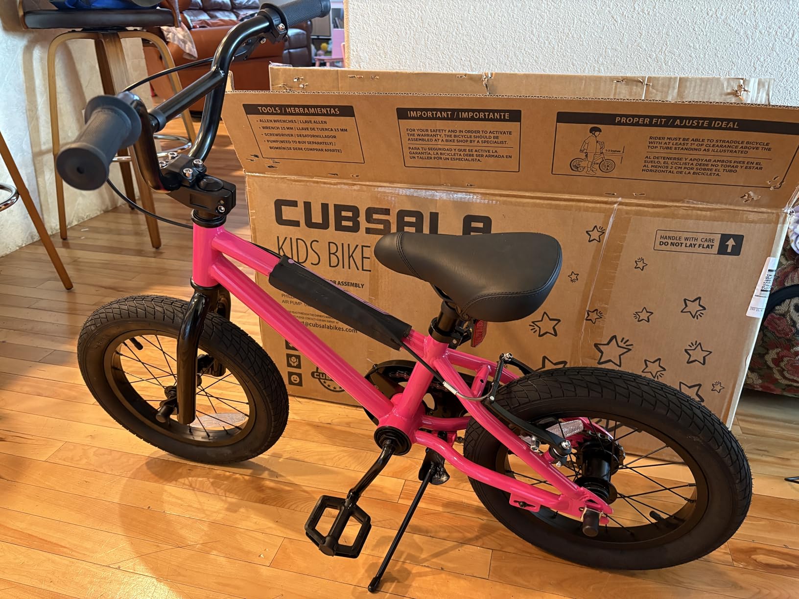Cubsala 12 14 16 18 Inch Kids Bike BMX Style Bicycle with Training Wheels Coaster Brake Customer Review Cubsala 12 14 16 18 Inch Kids Bike BMX Style Bicycle with Training Wheels Coaster Brake - Customer Photo 1