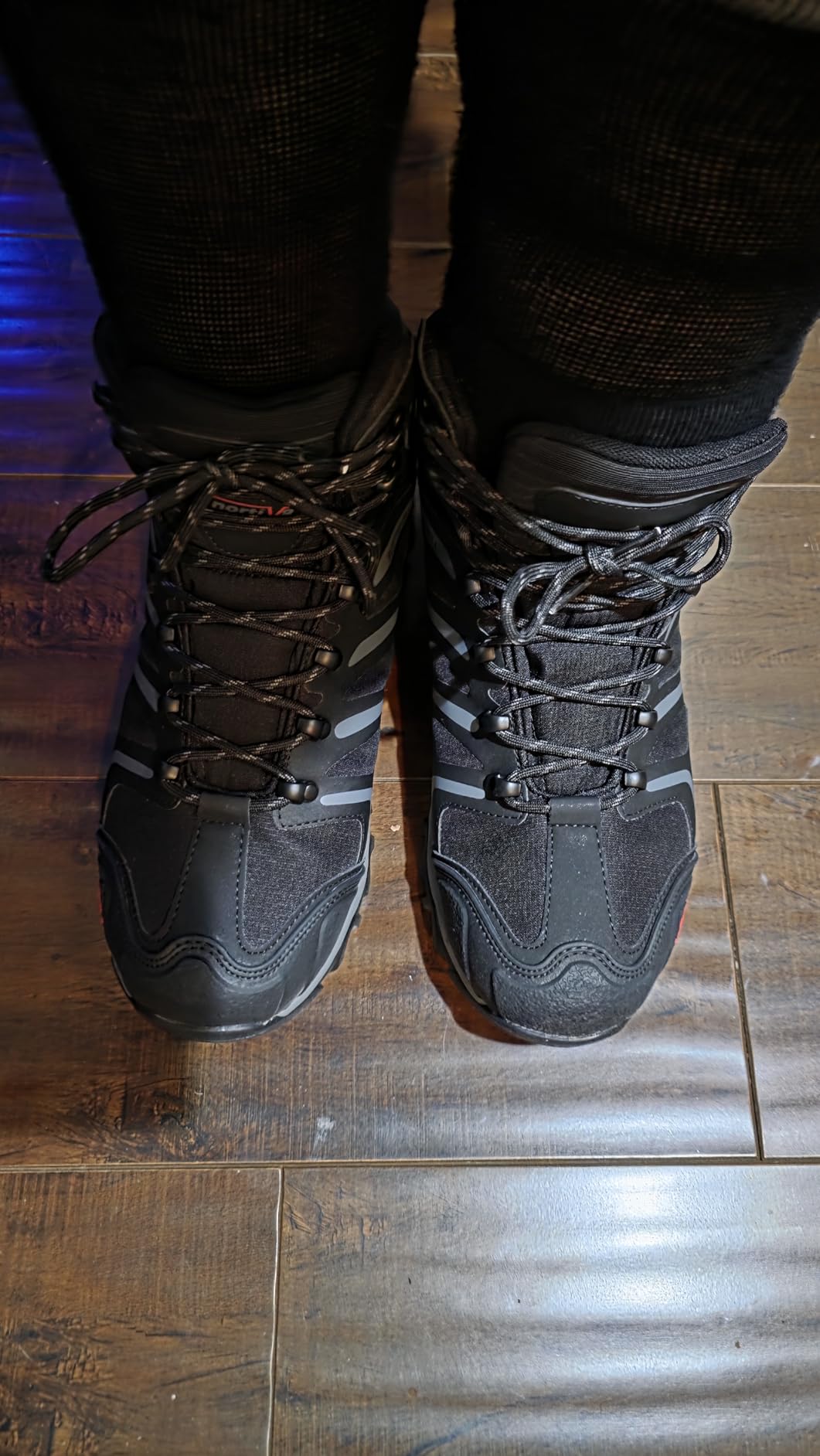 NORTIV 8 Men's Ankle High Waterproof Hiking Boots Outdoor Lightweight Shoes Trekking Trails Armadillo Customer Review NORTIV 8 Men's Ankle High Waterproof Hiking Boots Outdoor Lightweight Shoes Trekking Trails Armadillo - Customer Photo 2