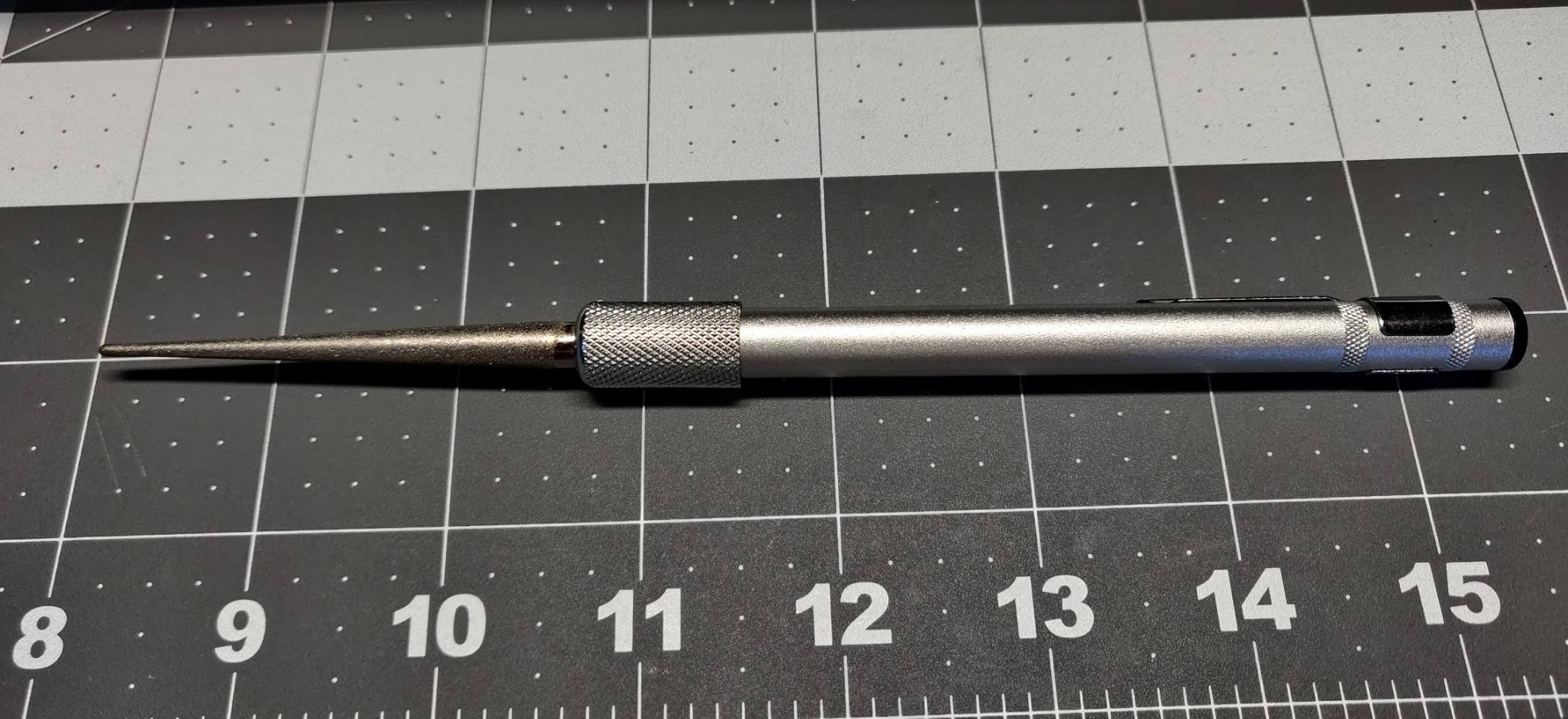 Wamery Serrated Knife Sharpener - Retractable Diamond Rod Pocket Sharpener for Serrated & Straight Blades - Customer Photo 1
