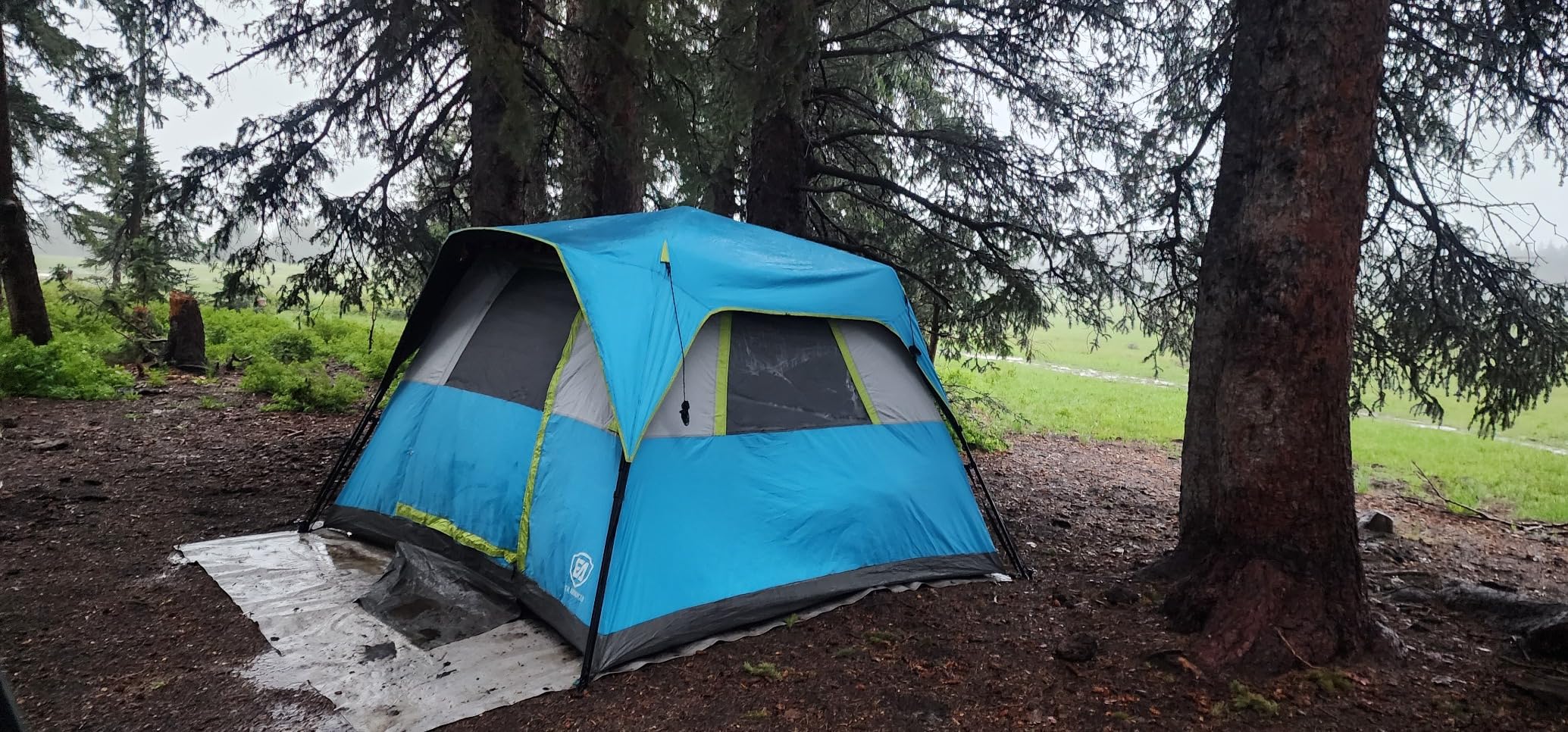 EVER ADVANCED 6 Person Camping Tent, Blackout Design Tent for Camping Instant Cabin Tents for Family with Rainfly, 60s Easy Setup, Water-Resistant - Customer Photo 2