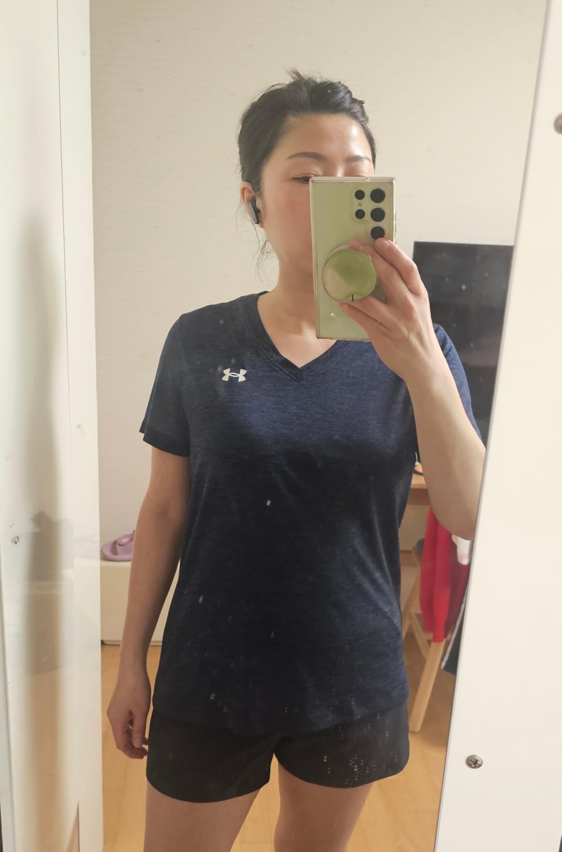 Under Armour Women's Tech Twist V Neck Short Sleeve T-Shirt - Customer Photo 2
