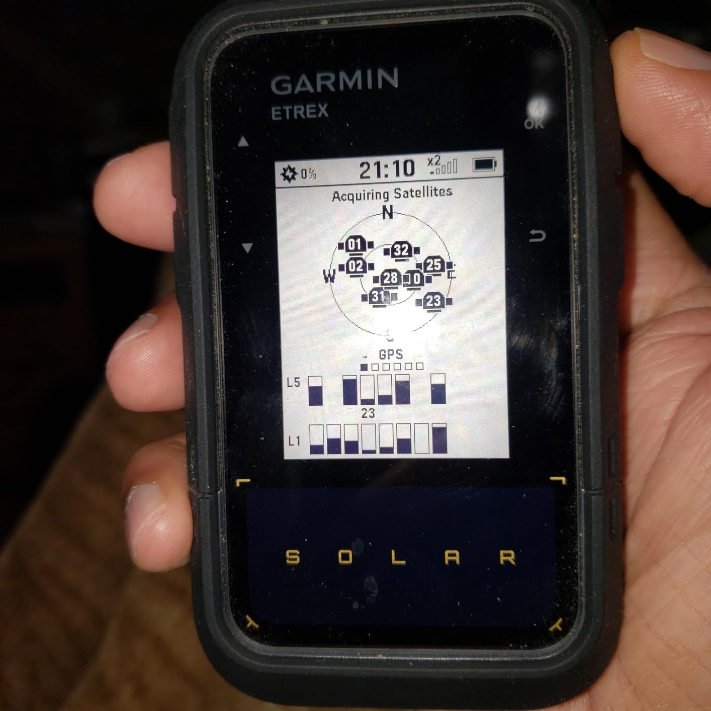 Garmin eTrex Solar, GPS Handheld Navigator, Unlimited Battery Life, Water Resistant Customer Review Garmin eTrex Solar, GPS Handheld Navigator, Unlimited Battery Life, Water Resistant - Customer Photo 1