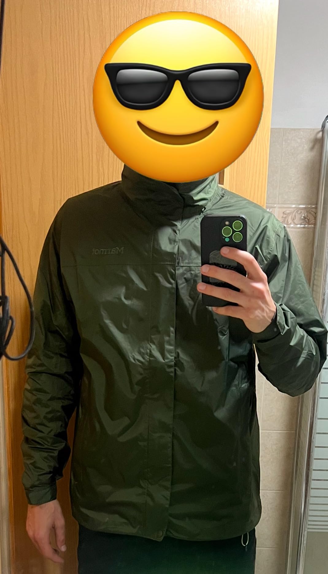 MARMOT Men's Precip Eco Waterproof Rain Jacket - 100% Recycled, Breathable, Lightweight, Packable Raincoat - Customer Photo 2