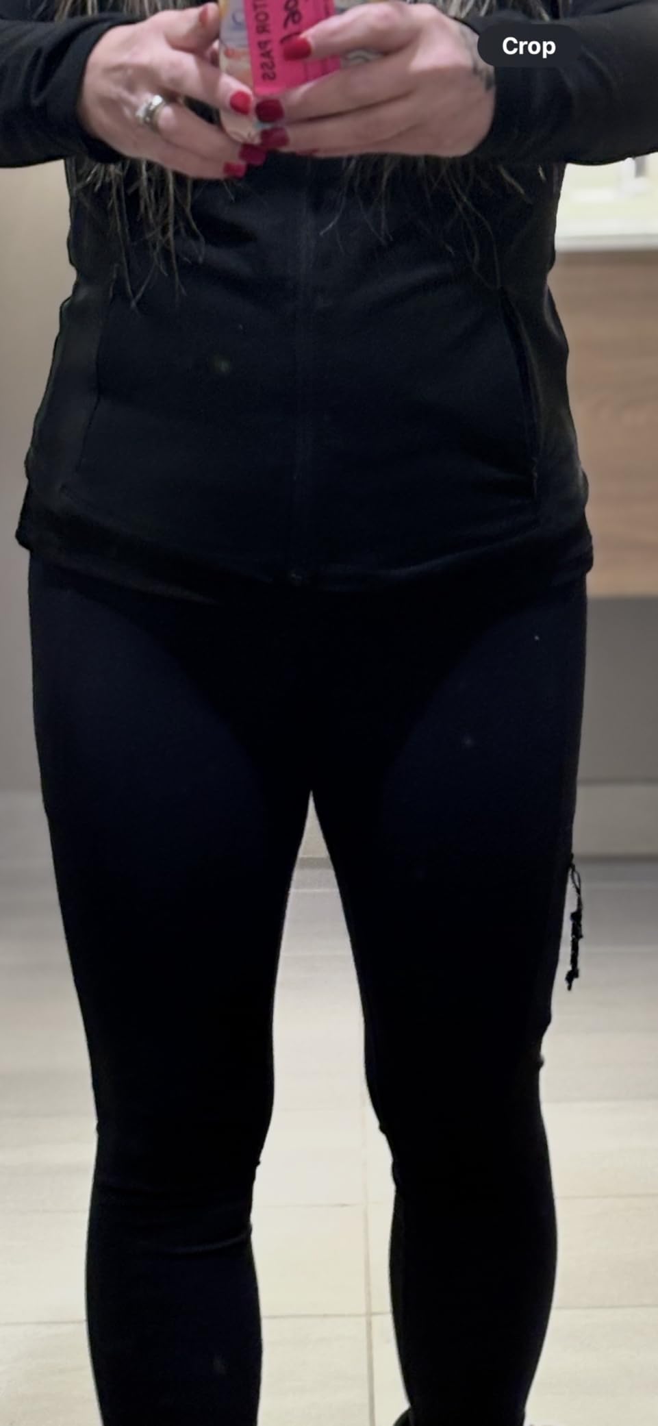 Avalanche Full Length Hiking Legging for Women, Ultra Soft Squat Proof Outdoor Workout Leggings with Zipper Pocket - Customer Photo 1