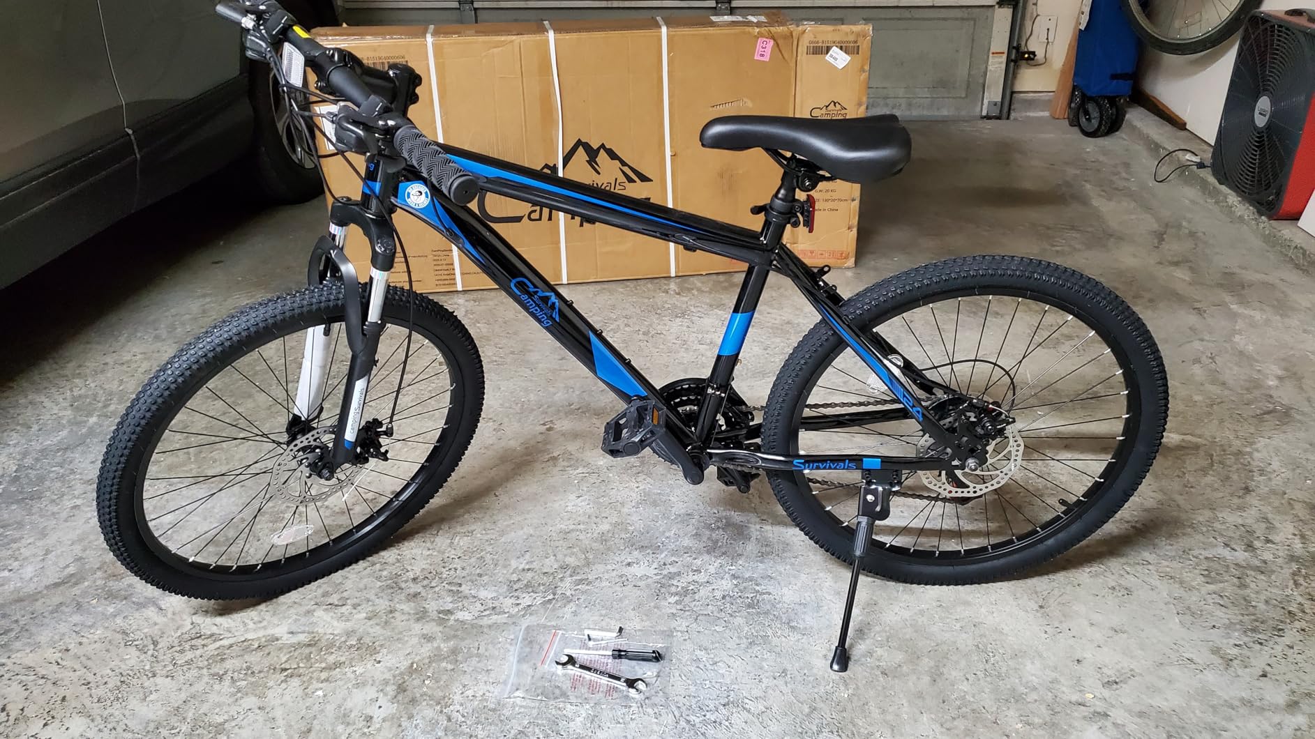 Ktaxon Mountain Bike 24/26/27.5 Inch Men & Women Mountain Bike with 21-Speed Adult Bikes, Double Disc Brake, Suspension Fork and High Carbon Steel Frame - Customer Photo 2