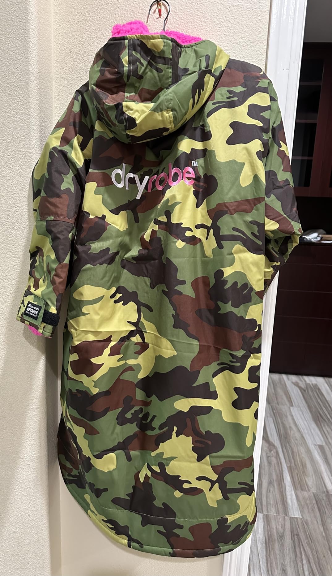 dryrobe Advance Long Sleeve Swim Parka Change Robe - Stay Warm and Dry - Waterproof Oversized - Swimming/Surfing/OCR Events - Customer Photo 1