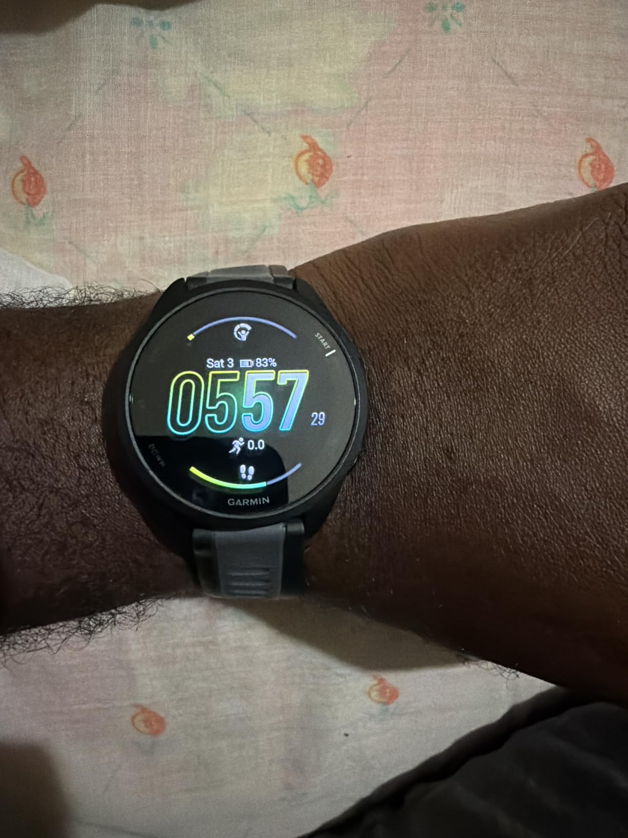 Garmin Forerunner 165, Running Smartwatch, Colorful AMOLED Display, Training Metrics and Recovery Insights, Black customer photo 2