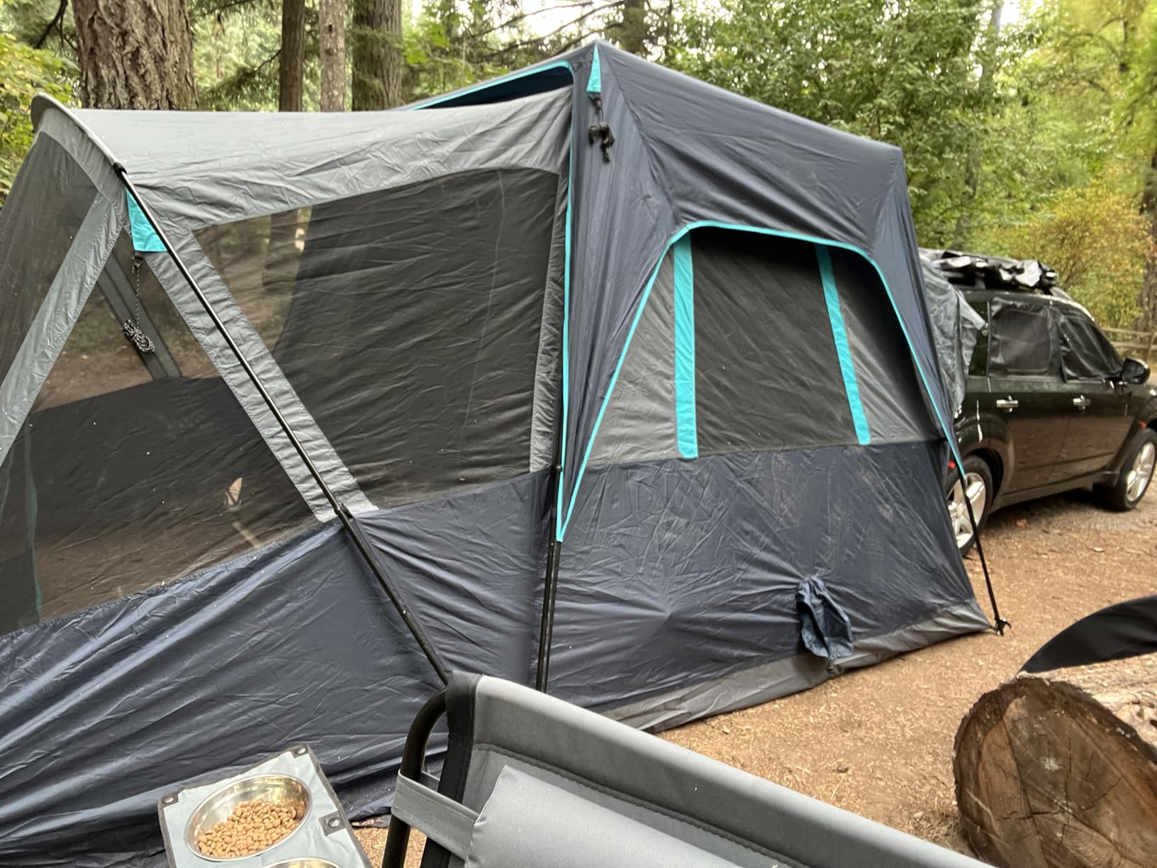 TIMBER RIDGE 5-9 Person SUV Tent with Screen Porch and Awning for Family Camping, Weather Resistant and Portable Van or Car Tent, Includes Rainfly and Storage Bag, 13' W X 10' L X 7.1' H - Customer Photo 1