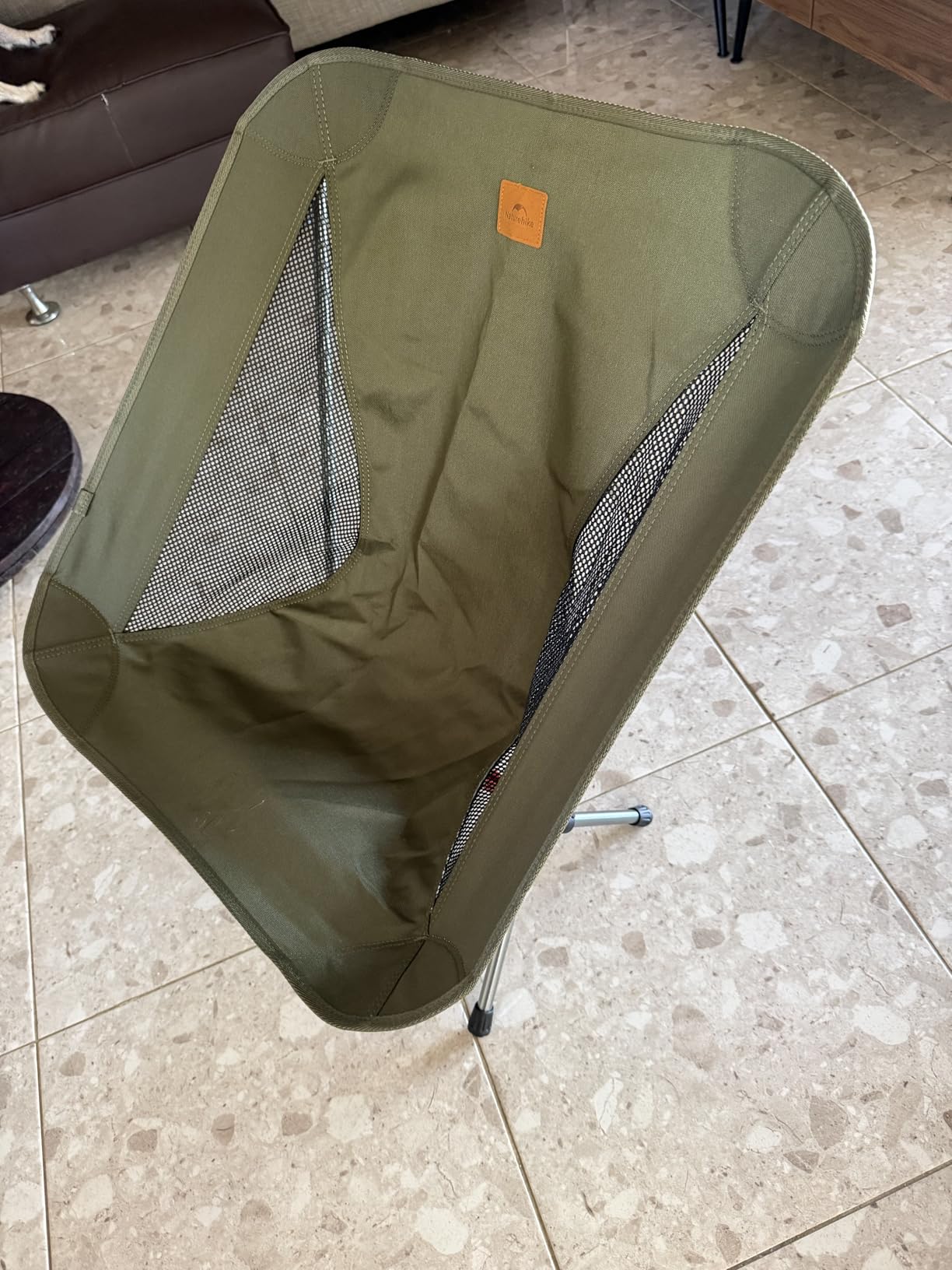 Naturehike YL08 Ultralight Camping Chair, 2.38 LBS Portable Backpacking Chair with Anti-Sinking Feet, Lightweight Compact Folding Hiking Camp Chair - Customer Photo 1