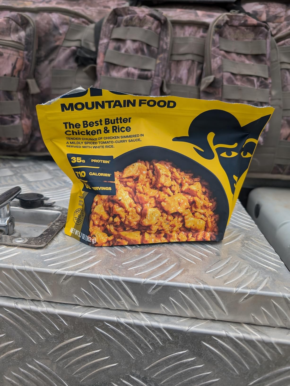 BIGHORN Mountain Food The Best Butter Chicken and Rice - premium freeze dried meals for backpacking food - dehydrated camping food for backpacking meals - ideal camping meals just add water - great taste - 2 servings - Customer Photo 3