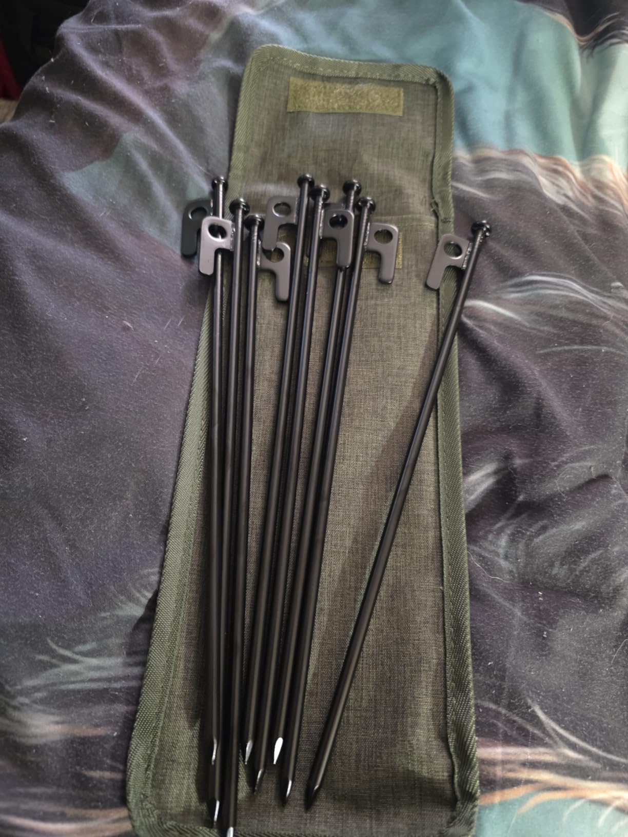 8/16/32 Pack 8in Heavy Duty Forged Steel Tent Stakes, with Storage Bag, for Camping - Customer Photo 2