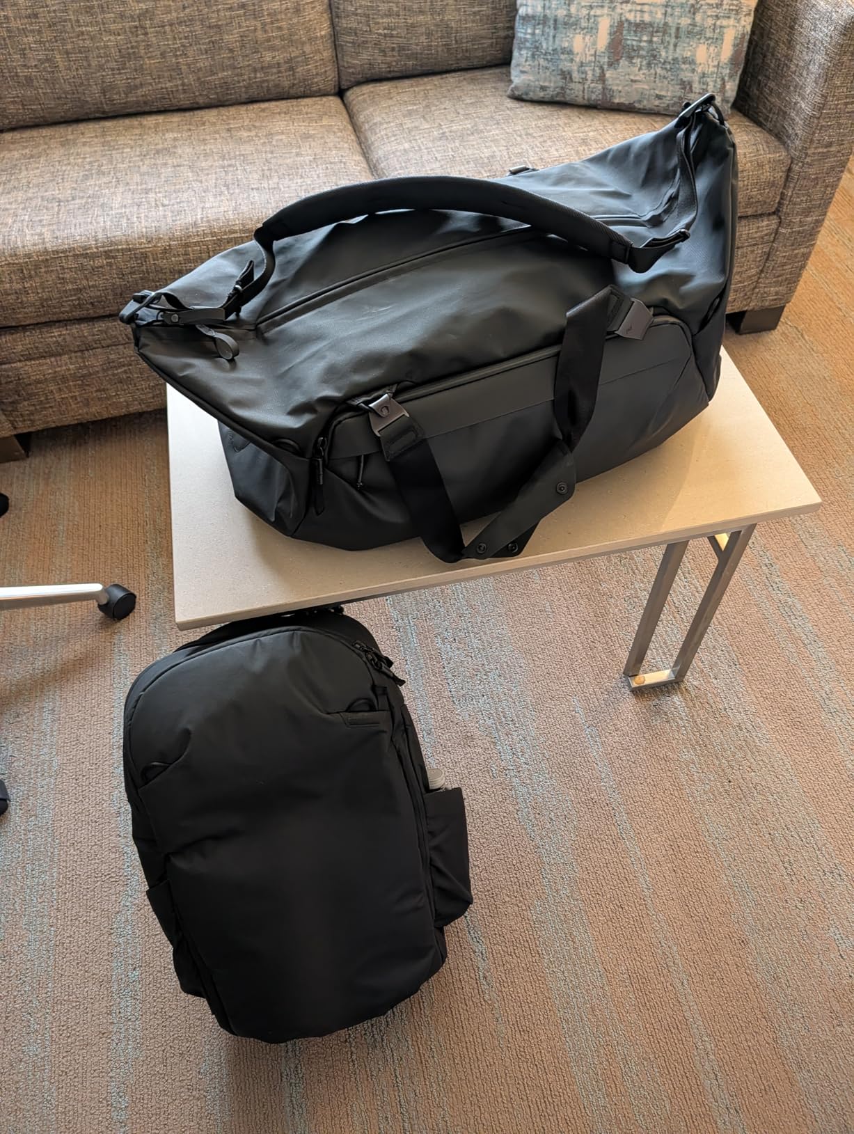 Peak Design Travel Duffel 80L, Black, Extra-Wide Single Zip Access, Weatherproof Shell Customer Review Peak Design Travel Duffel 80L, Black, Extra-Wide Single Zip Access, Weatherproof Shell - Customer Photo 1