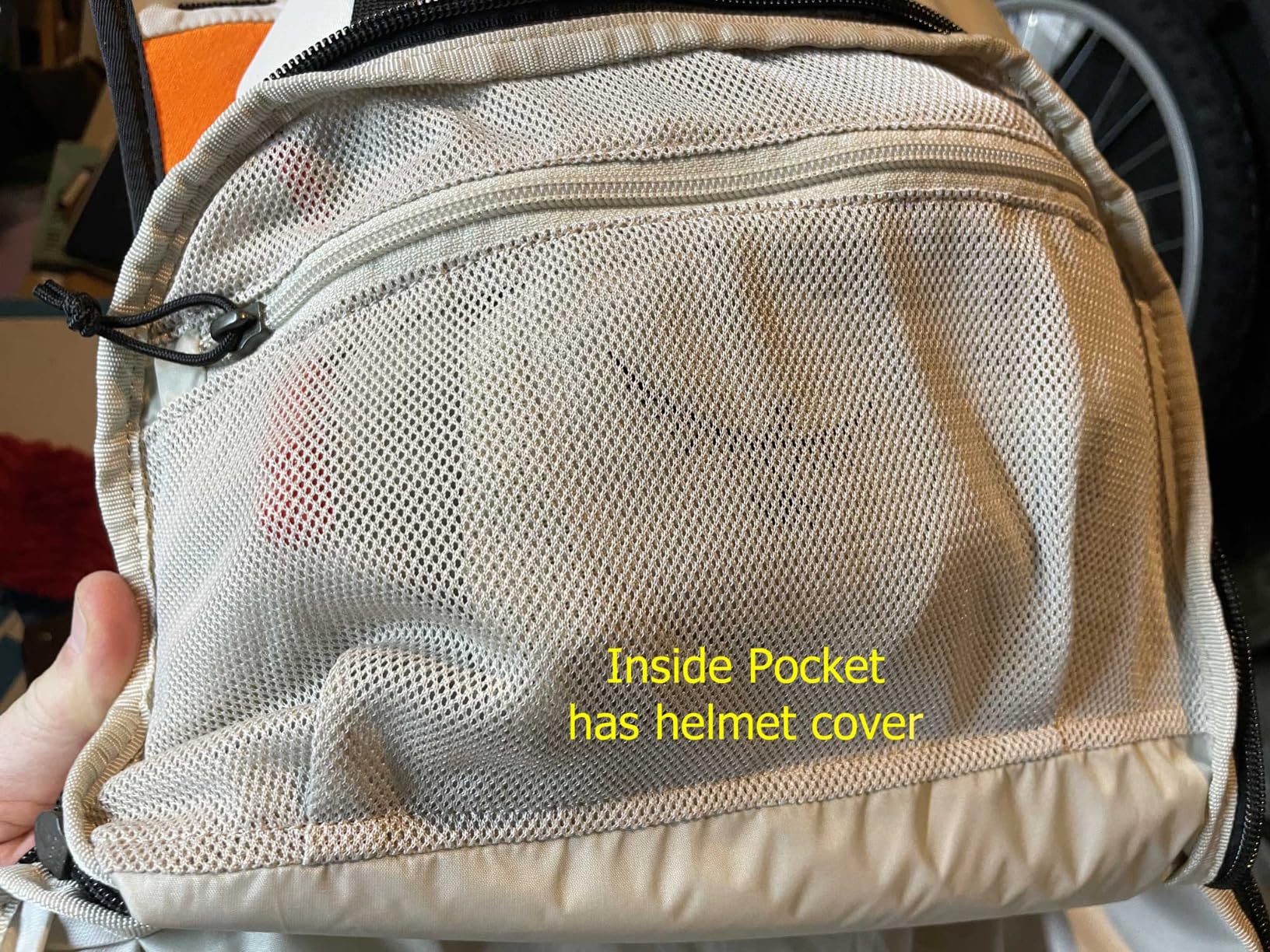 Osprey Firn 18L Ski and Snowboard Backpack, Sandy Grey/Tequila Orange, Small/Medium - Customer Photo 1