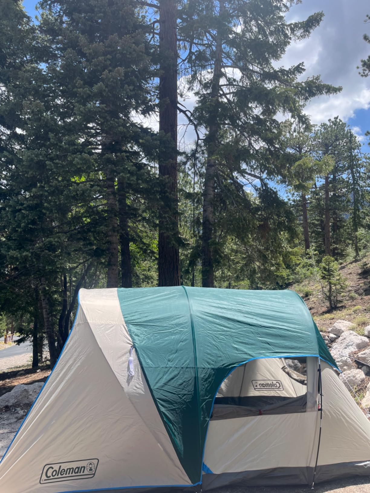 Coleman Weatherproof 4-Person Cabin Tent with Screened Porch, Screen Room Adds 35% More Space, Rainfly Included, 10-Minute Setup - Customer Photo 2