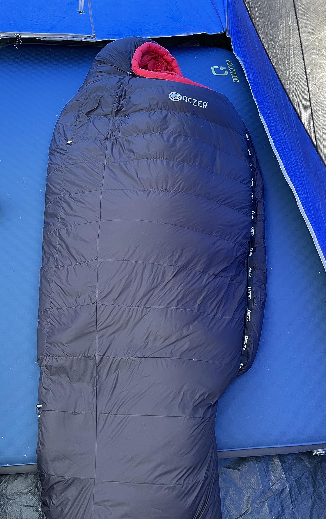 QEZER 0 Degree Sleeping Bag for Adults 650 Fill Power Down Sleeping Bag for Cold Weather -20F / -8F / 0F / 10F Large Lightweight - Customer Photo 2