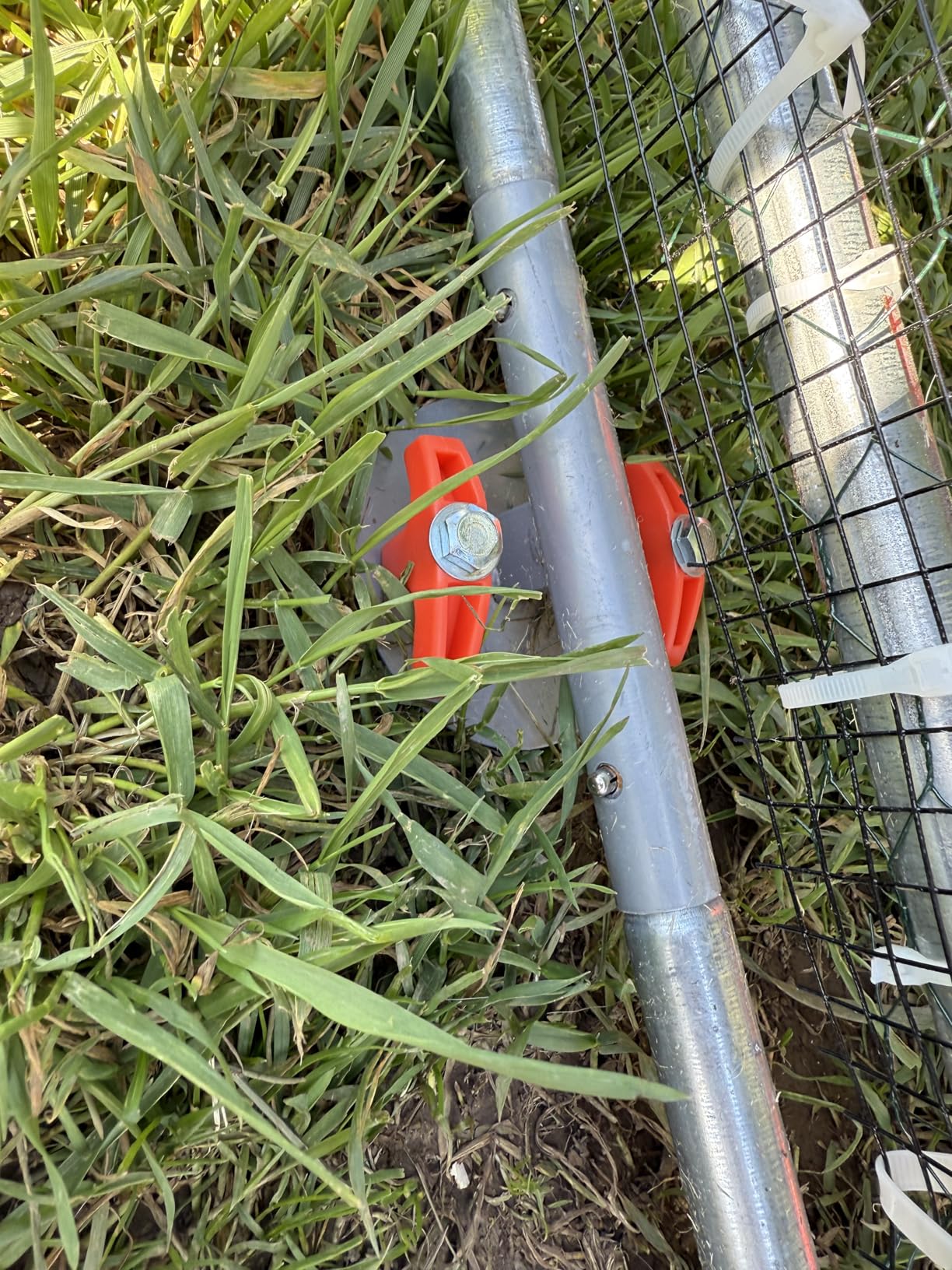 12 Pack Screw in Tent Stakes Heavy Duty,8 Inch Ground Anchors Screw in,Metal Stakes with Hex Head Driver,Camping Tent Accessories.(Orange) - Customer Photo 1