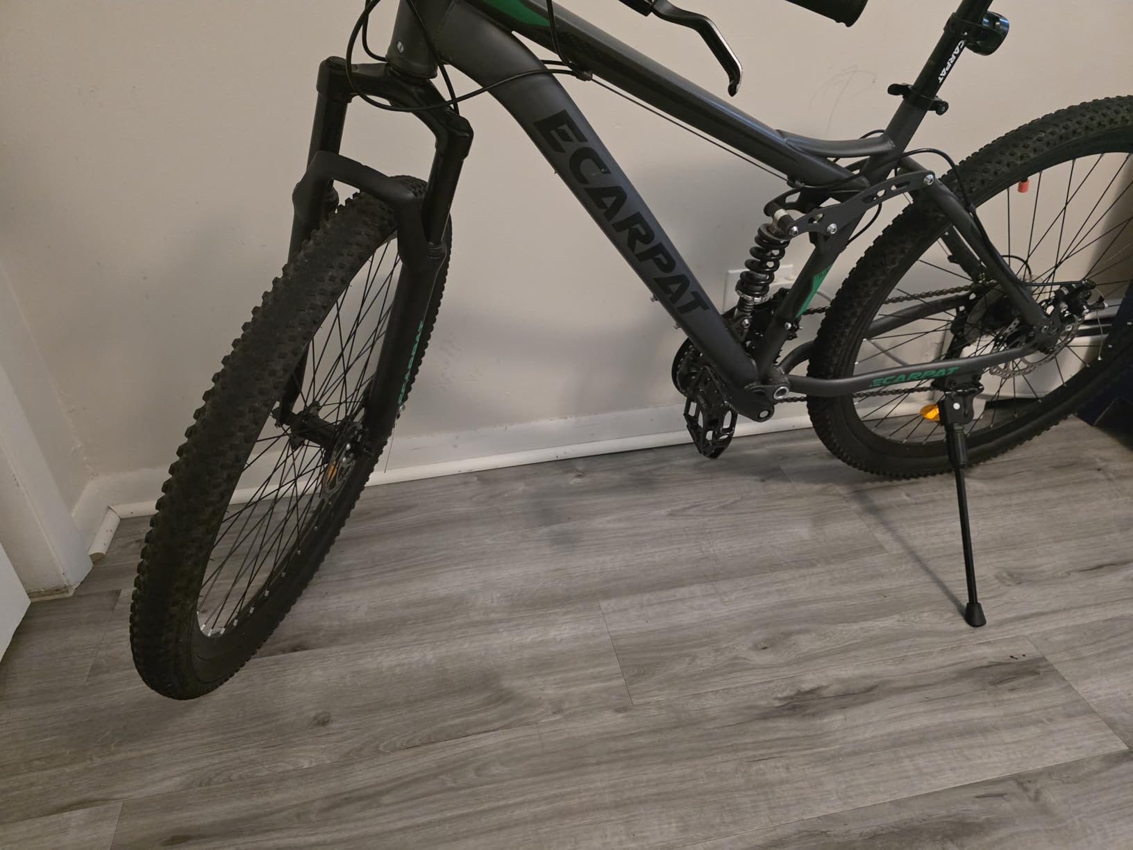 Ecarpat 24/26/27.5 Inch Wheel Mountain Bike, 21 Speed MTB Bike with Full/Front Suspension, Steel Frame and Dual Disc Brakes, Adult Mens Outdoor Cycling Mountain Bicycle - Customer Photo 2