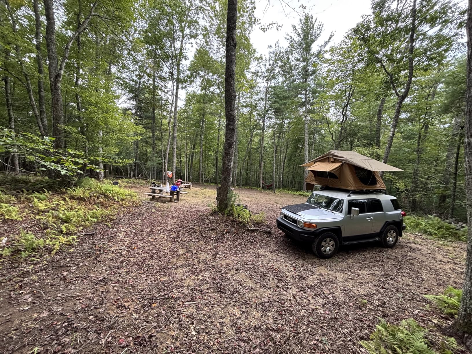 TopAutoGear Rooftop Tent for SUV & Truck Camping, Soft Shell Roof Top Tent, Quick-Setup Design with Telescopic Ladder and LED Lighting for 2-3 Person Family Adventures - Customer Photo 1