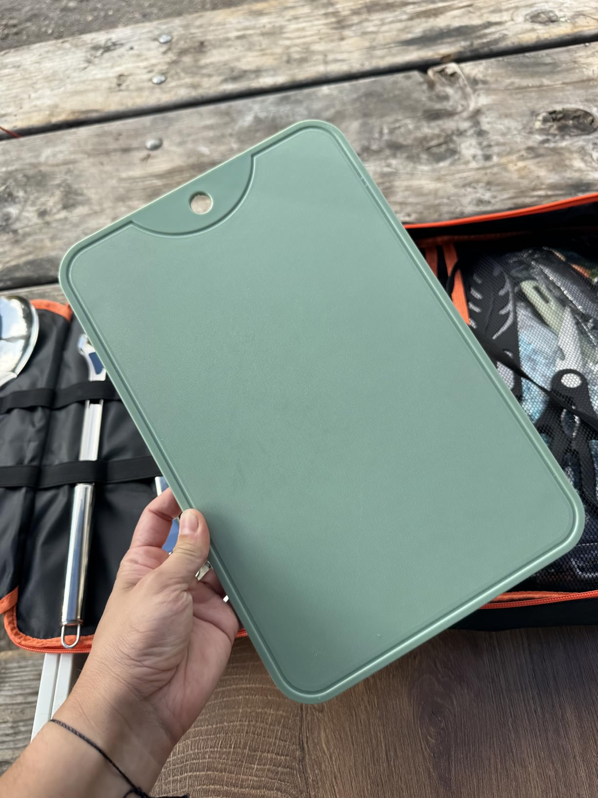Gaialoop Portable Camping Cooking Utensils Set, Camp Kitchen & Campfire Cooking Equipment, RV Essentials, Camper Must-Haves Accessories, Outdoors Cookware, Christmas Stocking Stuffers Gifts - Customer Photo 1