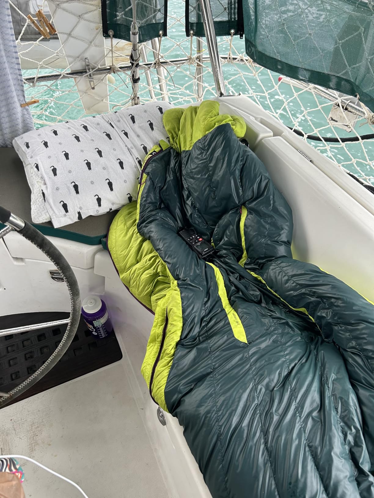 NEMO Equipment Disco Men's & Women's Endless Promise Down Sleeping Bag - Ombre Blue - Regular Customer Review NEMO Equipment Disco Men's & Women's Endless Promise Down Sleeping Bag - Ombre Blue - Regular - Customer Photo 1