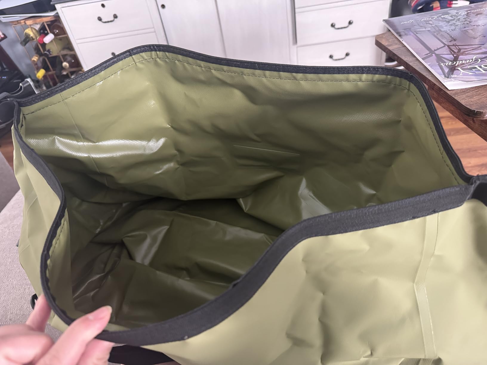 HEETA Waterproof Duffel Bag Motorcycle Dry Bag Backpack, 60L/80L Extra Large Rolltop Travel Duffle Bags with Straps & Handles for Kayaking Rafting Boating Canoeing Camping Gym Beach Cruise Ship - Customer Photo 1