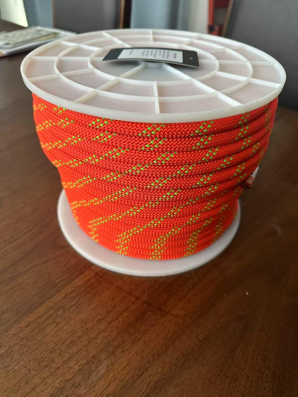 FUEMEILY UIAA Static Climbing Rope 10.5mm, 45M(150FT) Nylon Kernmantle Rappelling Rope for Survival Rescue Cord Rock Mountaineering Climbing Hauling Customer Review FUEMEILY UIAA Static Climbing Rope 10.5mm, 45M(150FT) Nylon Kernmantle Rappelling Rope for Survival Rescue Cord Rock Mountaineering Climbing Hauling - Customer Photo 1