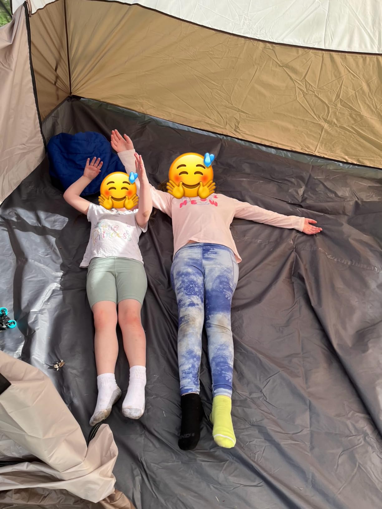 Vidalido 3-4 Person Tent with 1 Mesh Door and 2 Large Mesh Window, Double Layer Waterproof Portable Family Cabin Tent, 4 Person Tents for Outdoor Camping Hiking - Customer Photo 1