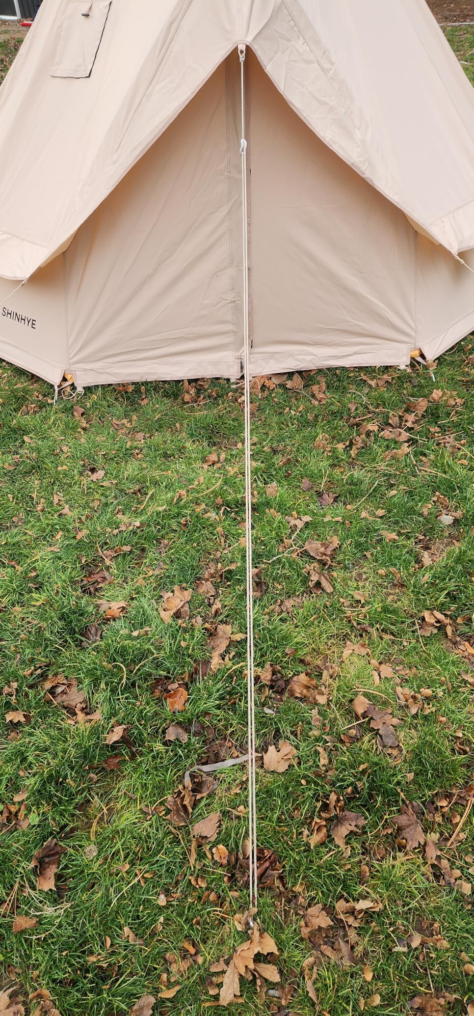 Canvas Bell Tent Yurt Tent 4 Seasons for Camping 100% Cotton Glamping Tents with Stove Jack, Family Camping Outdoor Hunting Party Customer Review Canvas Bell Tent Yurt Tent 4 Seasons for Camping 100% Cotton Glamping Tents with Stove Jack, Family Camping Outdoor Hunting Party - Customer Photo 3