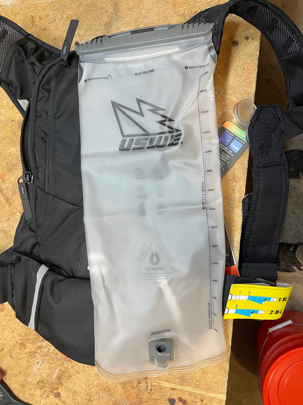 USWE MTB Hydro Hydration Pack with Hydration Bladder - Hydration Backpack for Cycling, Mountain Biking, E-MTB and Gravel Riding Customer Review USWE MTB Hydro Hydration Pack with Hydration Bladder - Hydration Backpack for Cycling, Mountain Biking, E-MTB and Gravel Riding - Customer Photo 1