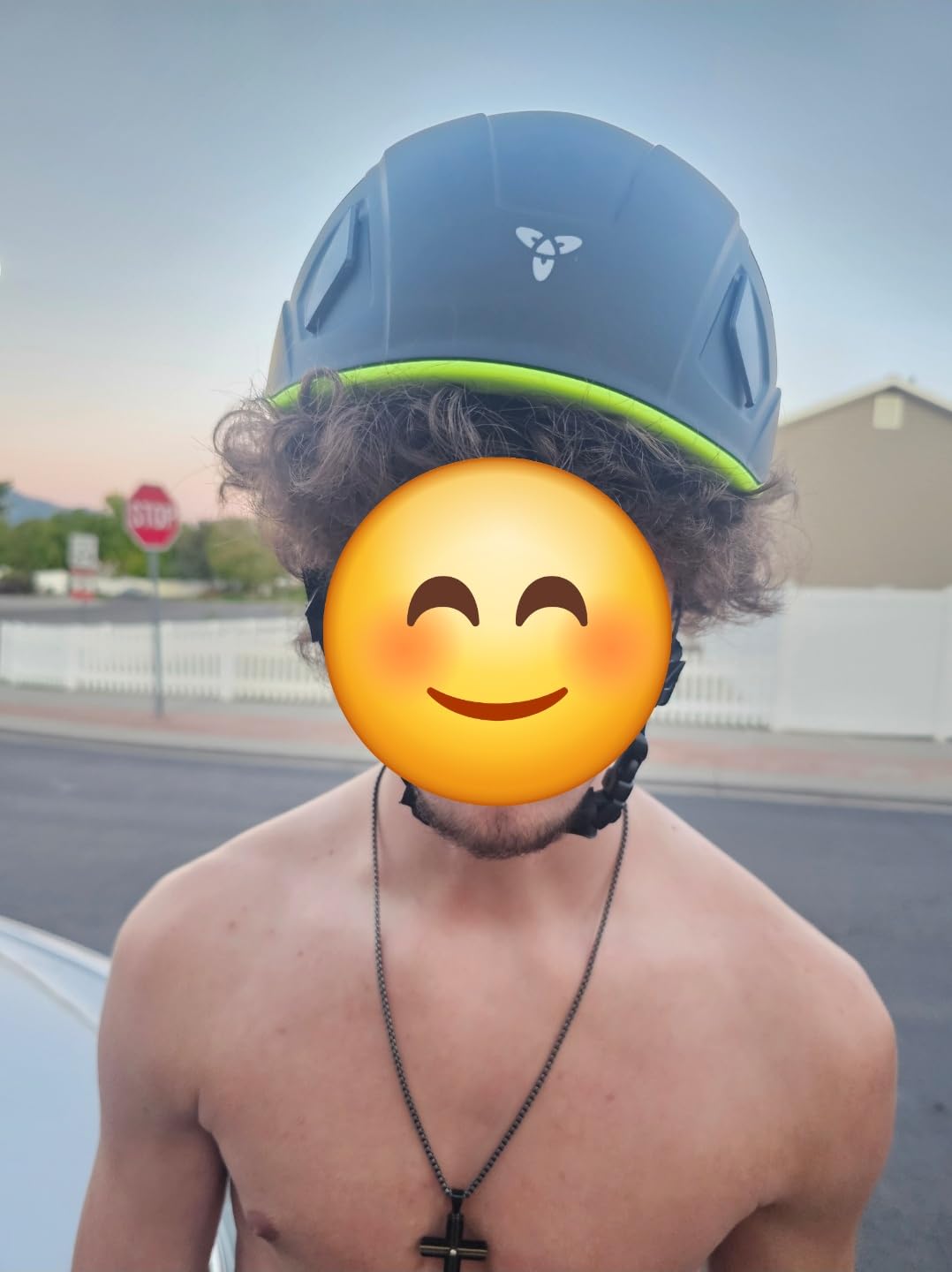 NewDoar Climbing Helmet EN 12492 Certified Half Dome Helmet Ultralight Design with 11 Ventilation Ports & Headlamp Clips for Rock/Ice Climbing, Caving, Rescue Adjustable 57-62cm (Men/Women) - Customer Photo 1
