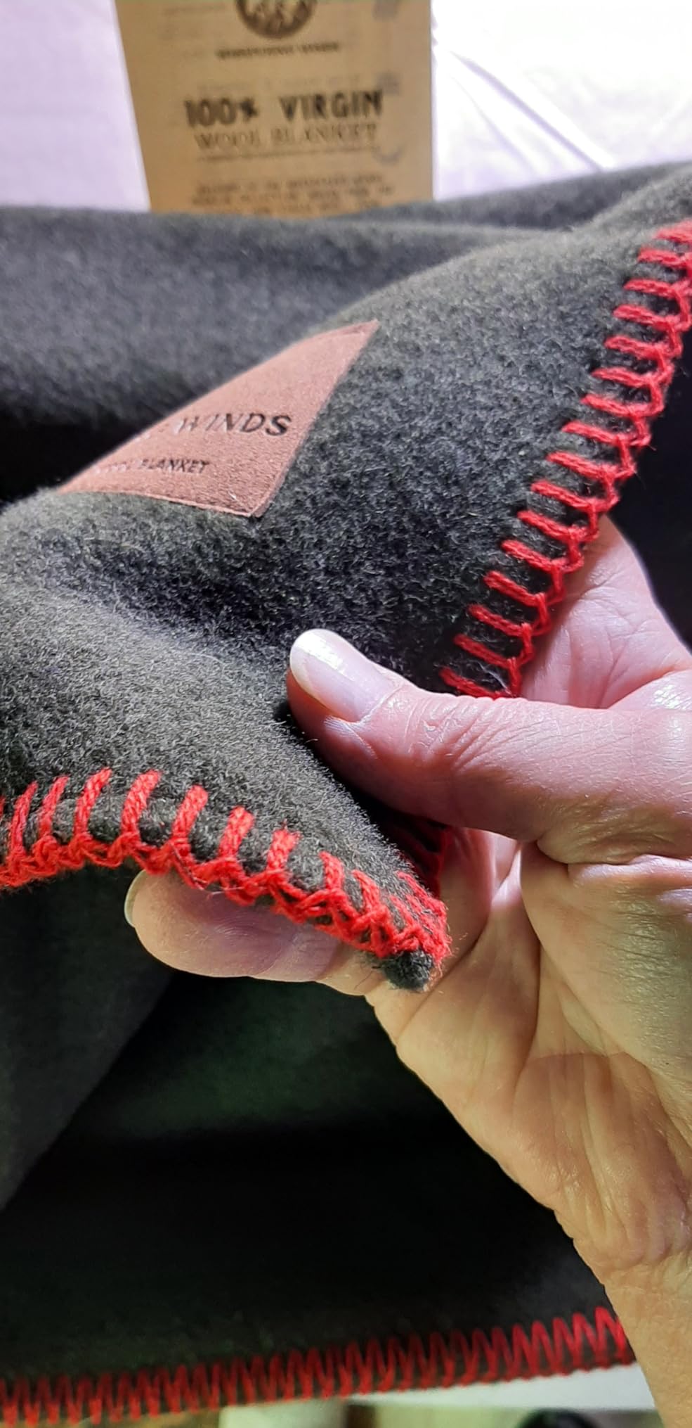 100% Wool Blanket - Premium Ultra-Soft & Warm, Twin 62